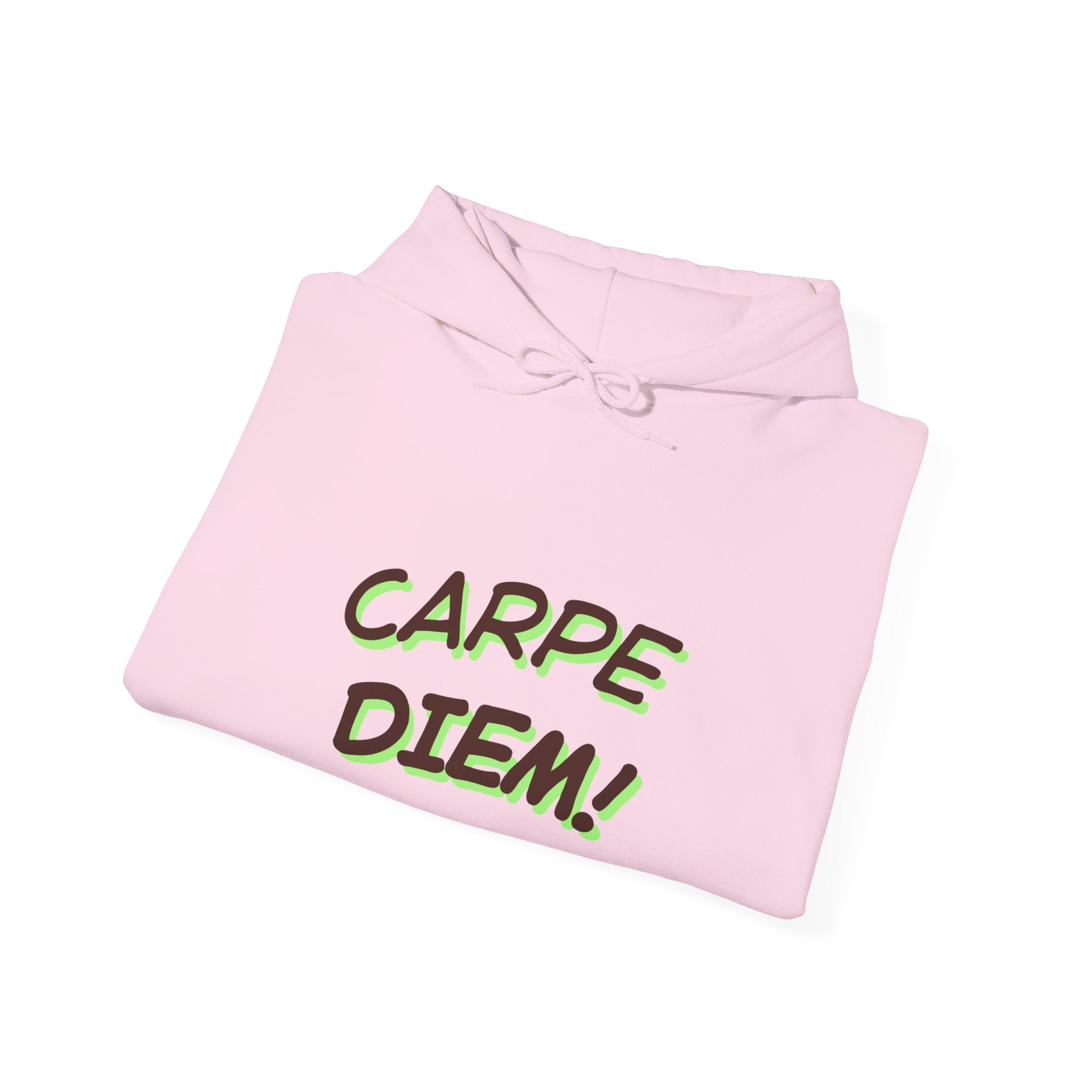 Carpe Diem! Hoodie | Motivational Script Graphic Sweatshirt
