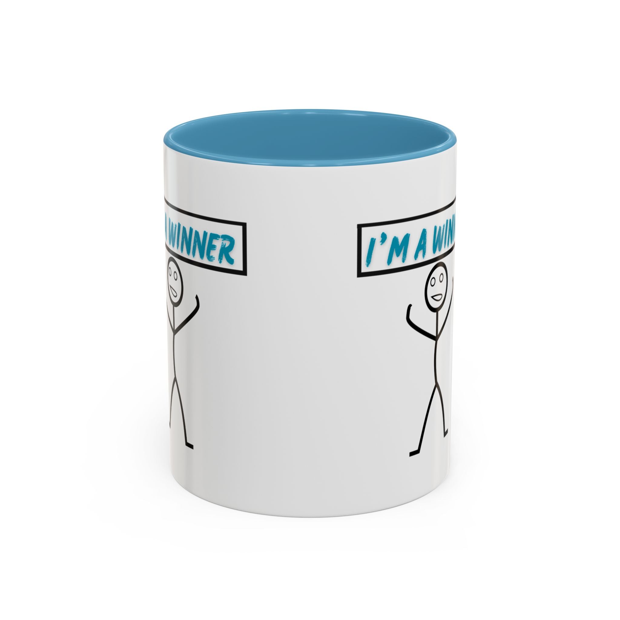 I'm a Winner Accent Coffee Mug — Funny Motivational 11/15oz