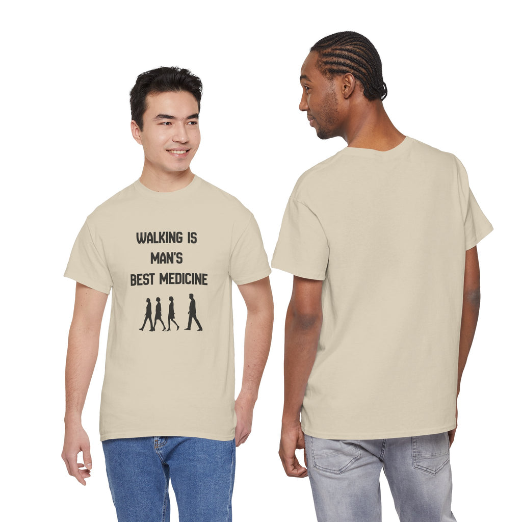 Hippocrates 'Walking Is Man's Best Medicine' T-Shirt — Fitness & Wellness Graphic Tee