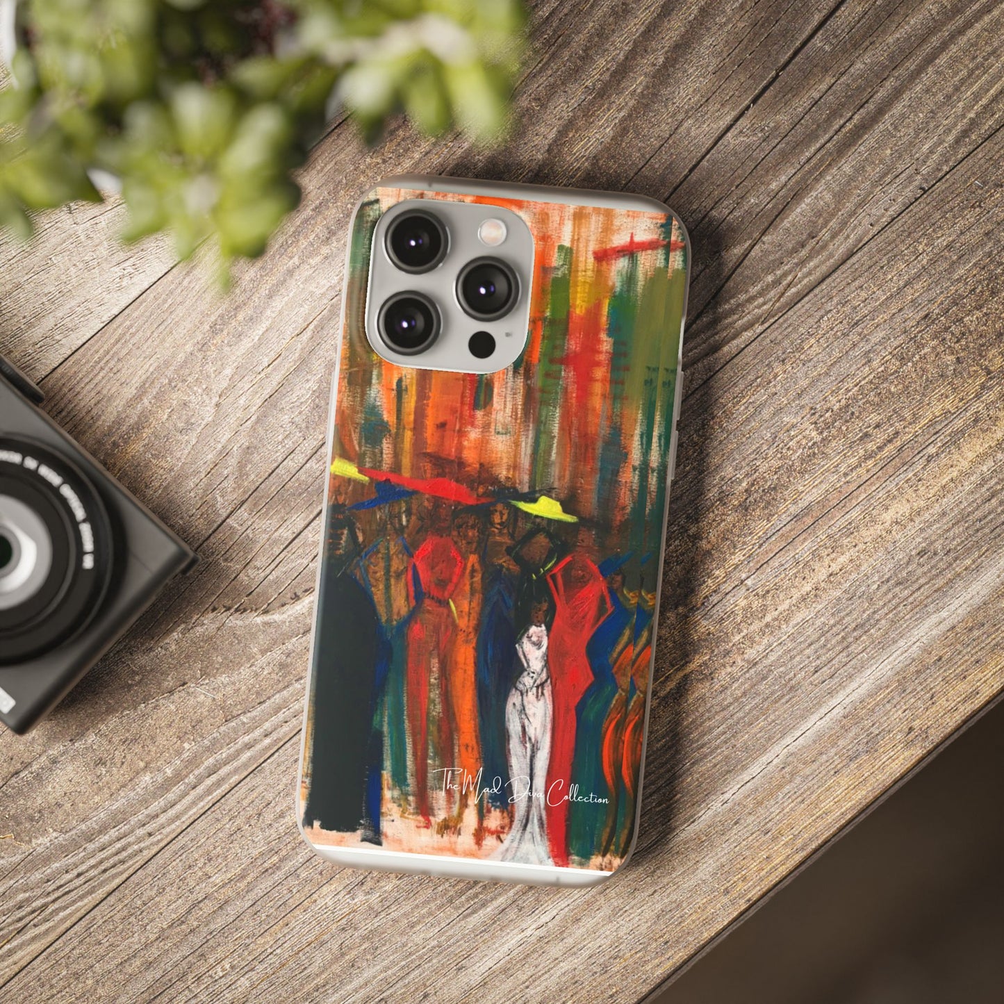 The Mad Diva Collection -Vibrant Art Flexi Cases for Unique Style, Phone Accessories, Art Lovers, Colorful Gifts, Creative Designs