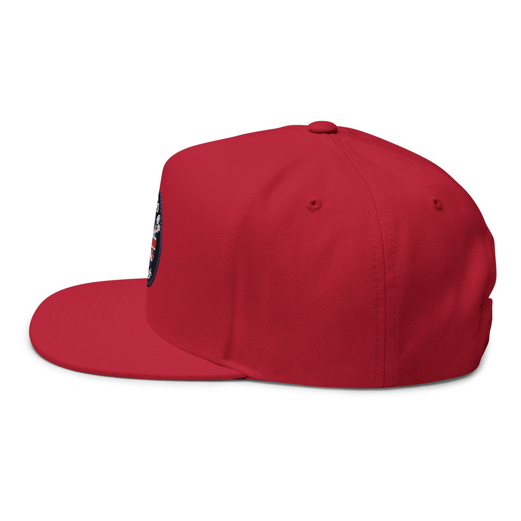 Proud to Be British embroidered patch Flat Bill Cap | Union Jack snapback
