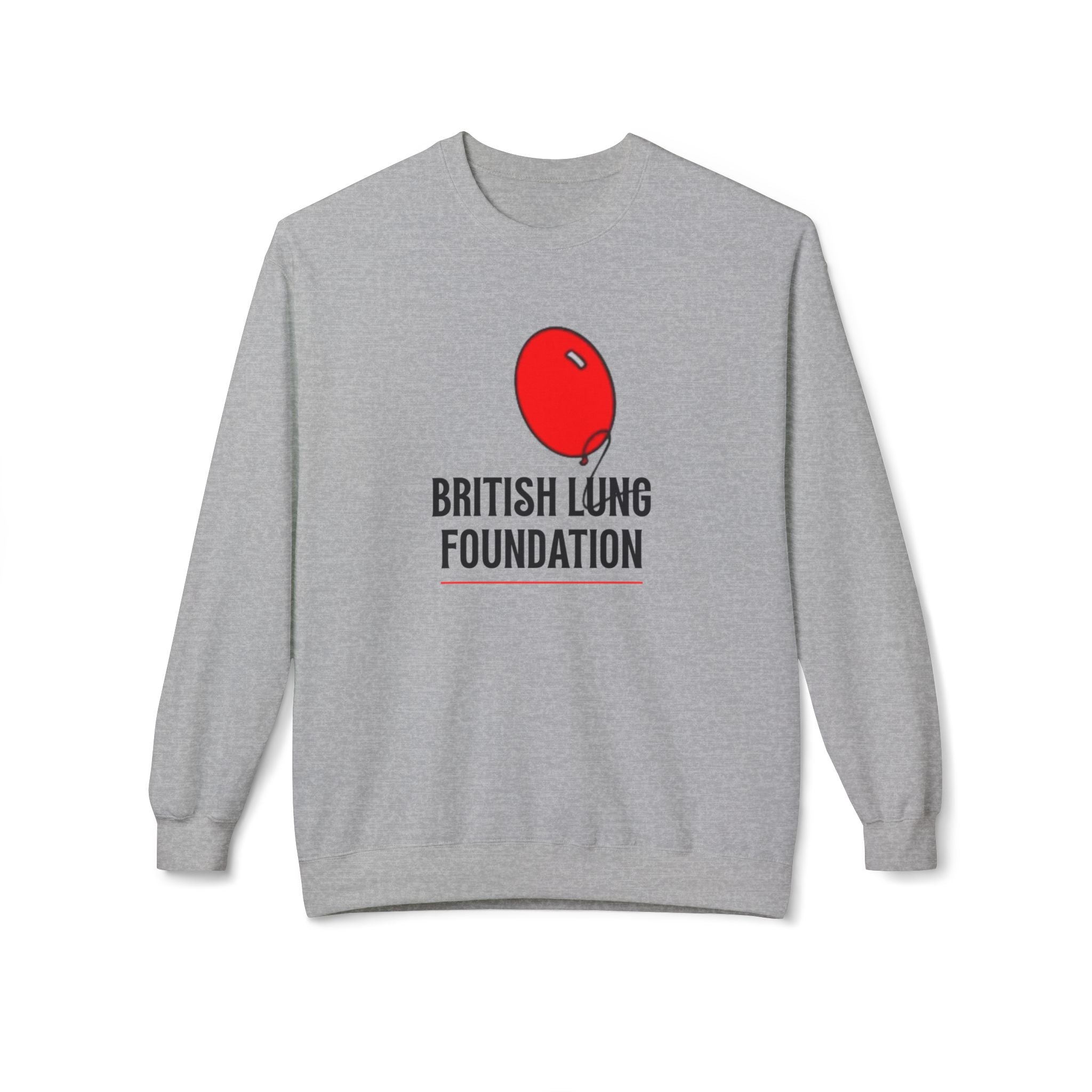 British Lung Foundation balloon logo Sweatshirt | charity lung health as worn by the late Princess Diana