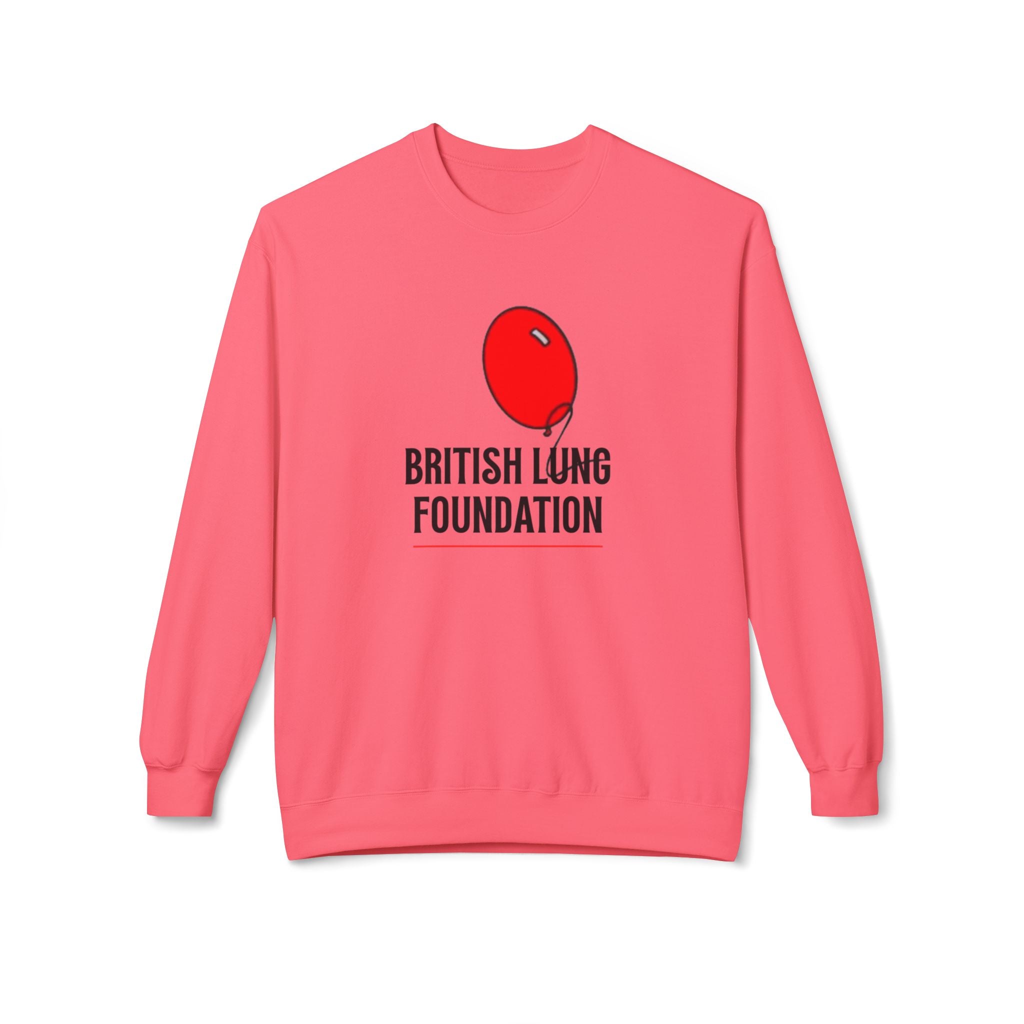 British Lung Foundation balloon logo Sweatshirt | charity lung health as worn by the late Princess Diana
