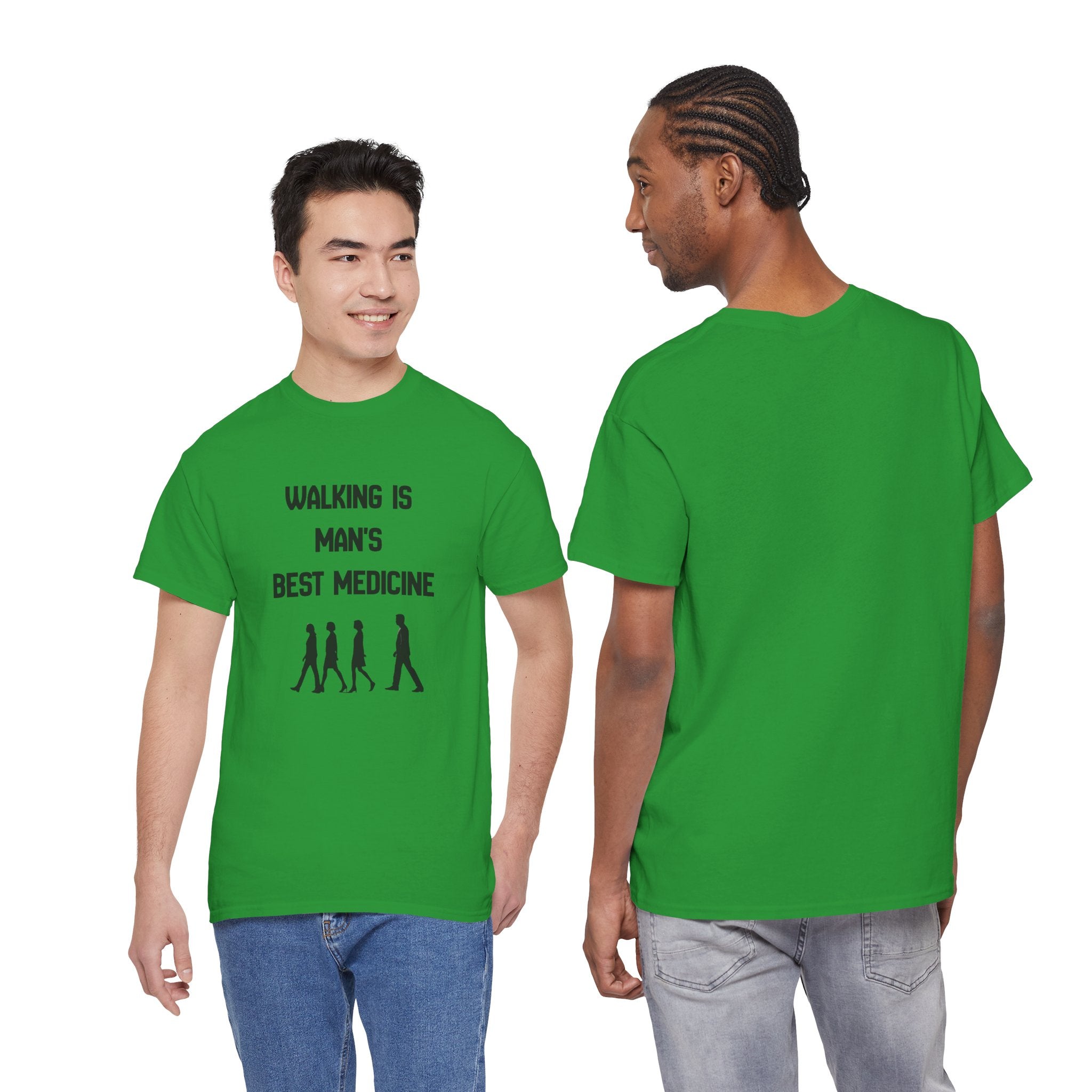 Hippocrates 'Walking Is Man's Best Medicine' T-Shirt — Fitness & Wellness Graphic Tee