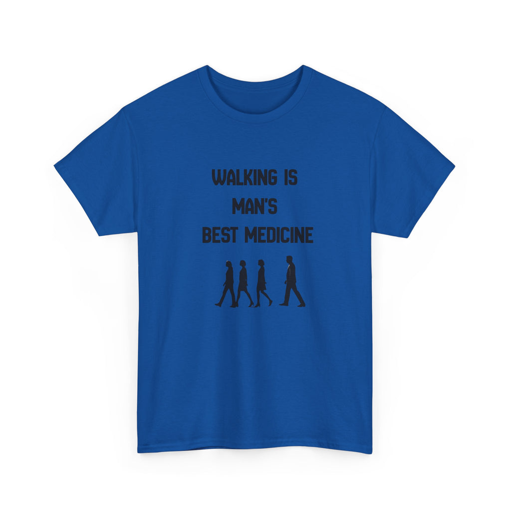 Hippocrates 'Walking Is Man's Best Medicine' T-Shirt — Fitness & Wellness Graphic Tee