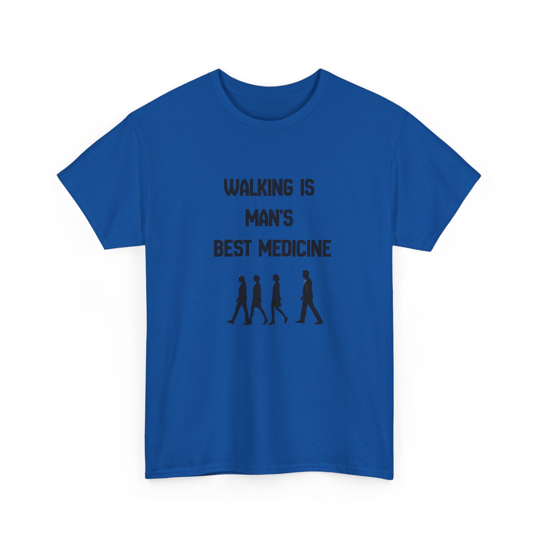 Hippocrates 'Walking Is Man's Best Medicine' T-Shirt — Fitness & Wellness Graphic Tee