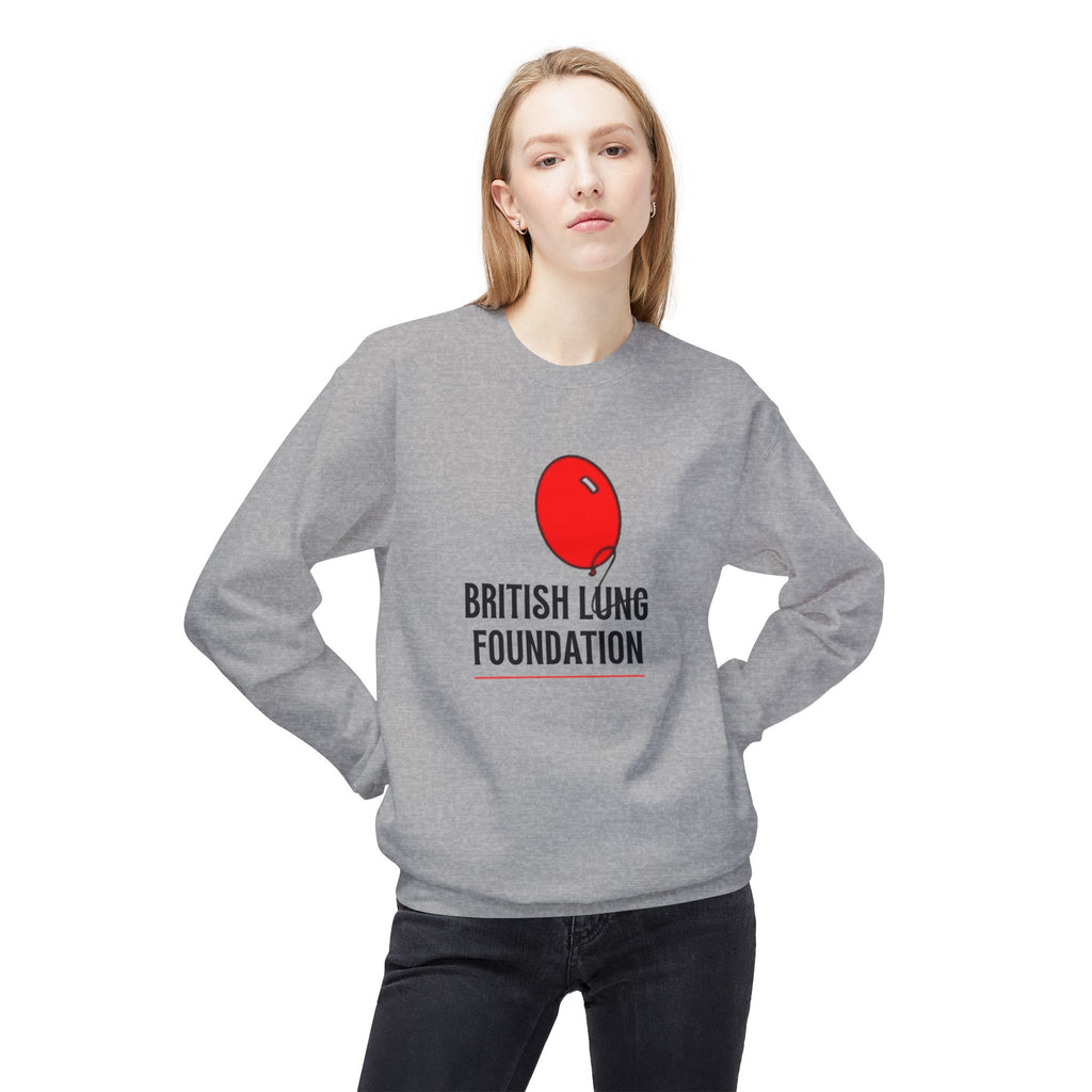 British Lung Foundation balloon logo Sweatshirt | charity lung health as worn by the late Princess Diana