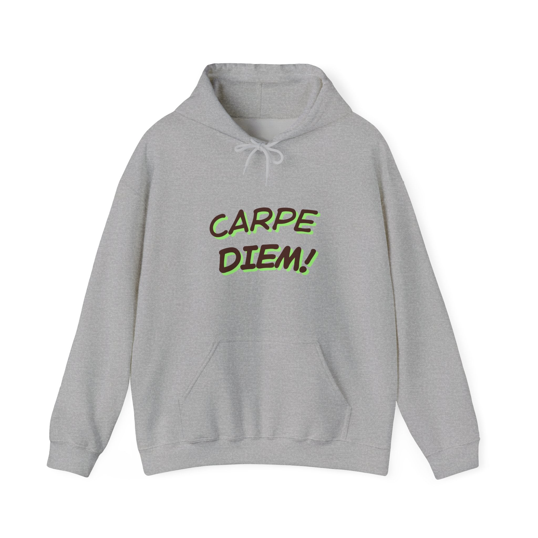 Carpe Diem! Hoodie | Motivational Script Graphic Sweatshirt