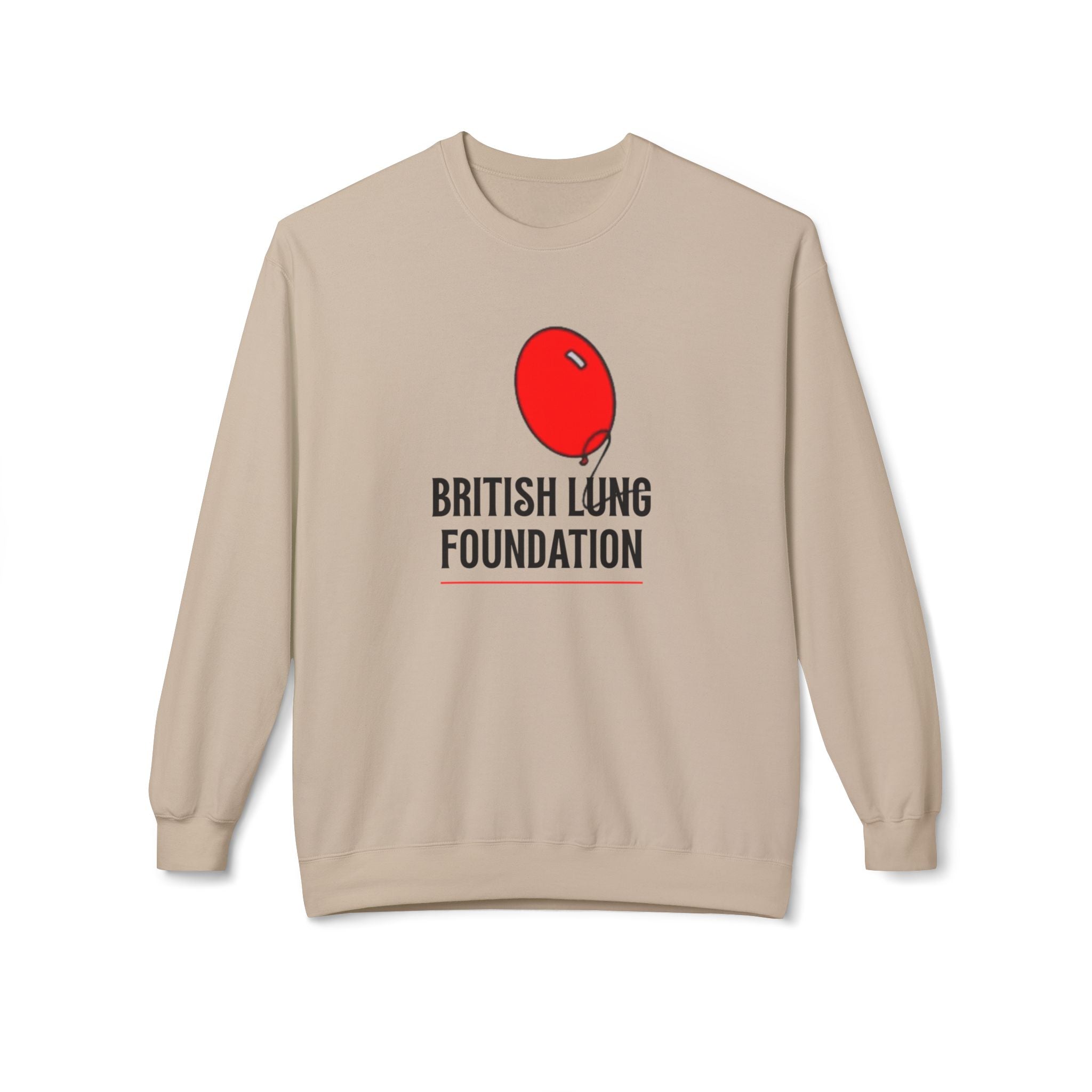 British Lung Foundation balloon logo Sweatshirt | charity lung health as worn by the late Princess Diana