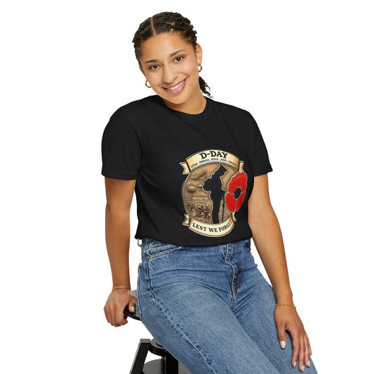 D-Day Commemorative T-Shirt - Remembering Our Heroes, Unisex Vintage Tee for Memorial Day, Remembrance Day