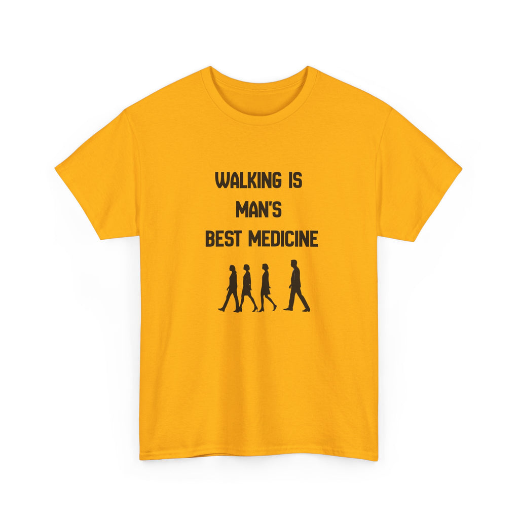 Hippocrates 'Walking Is Man's Best Medicine' T-Shirt — Fitness & Wellness Graphic Tee