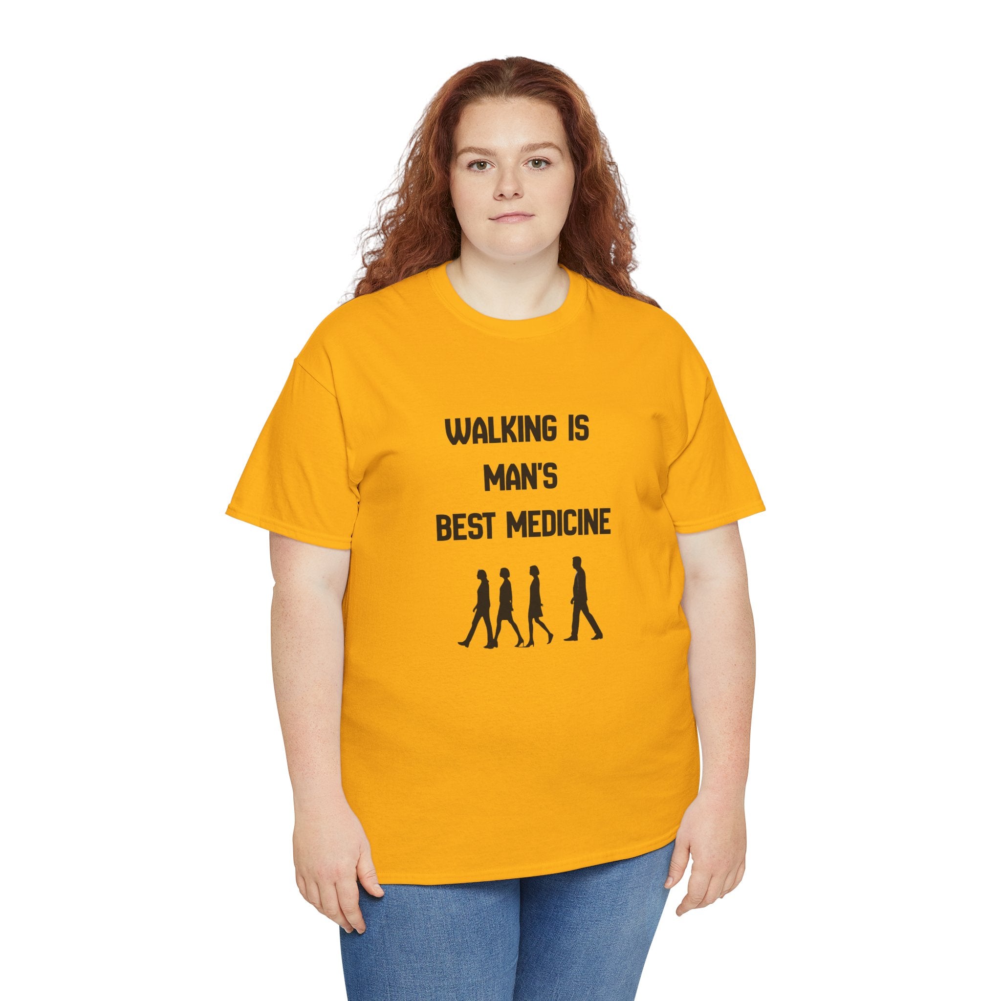 Hippocrates 'Walking Is Man's Best Medicine' T-Shirt — Fitness & Wellness Graphic Tee