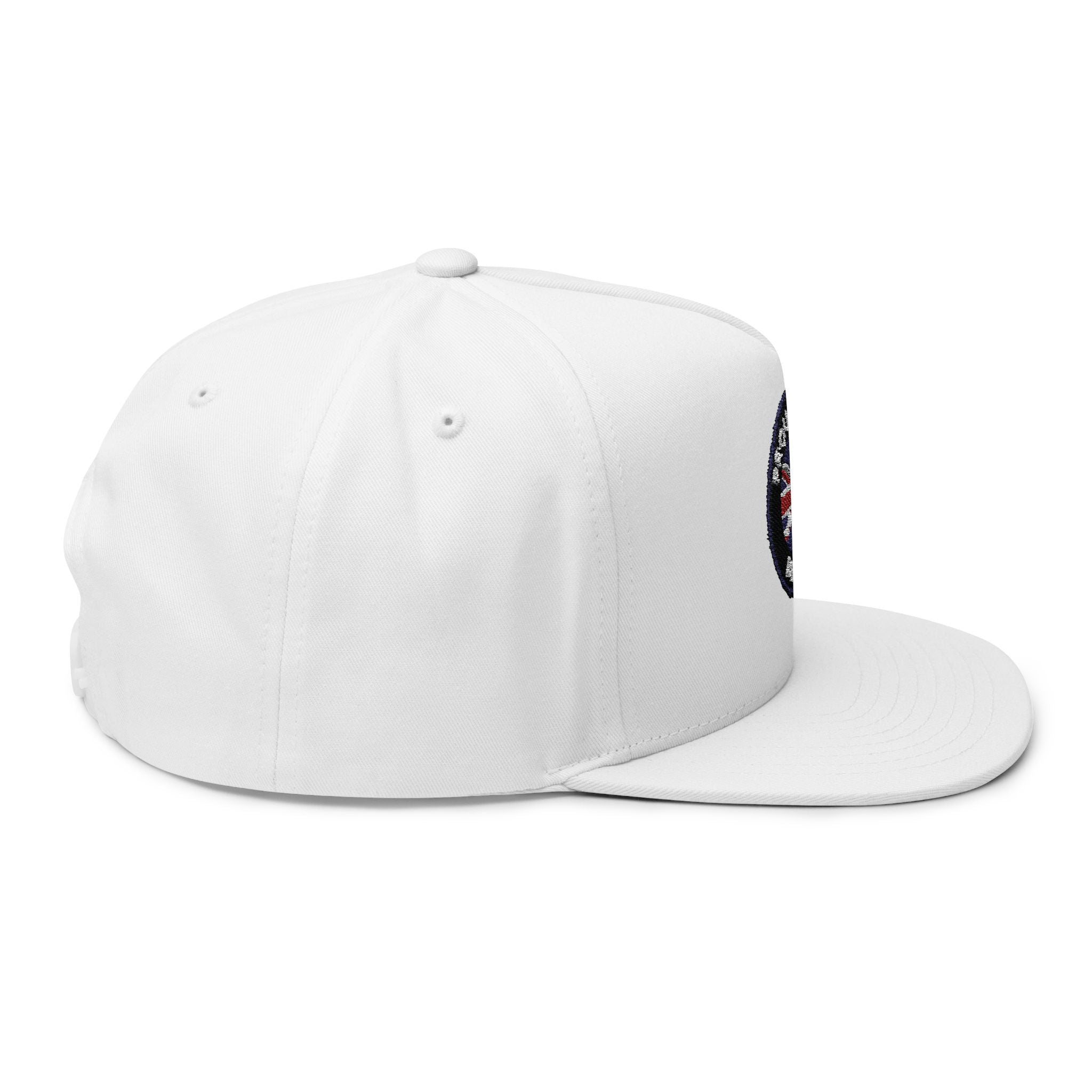 Proud to Be British embroidered patch Flat Bill Cap | Union Jack snapback
