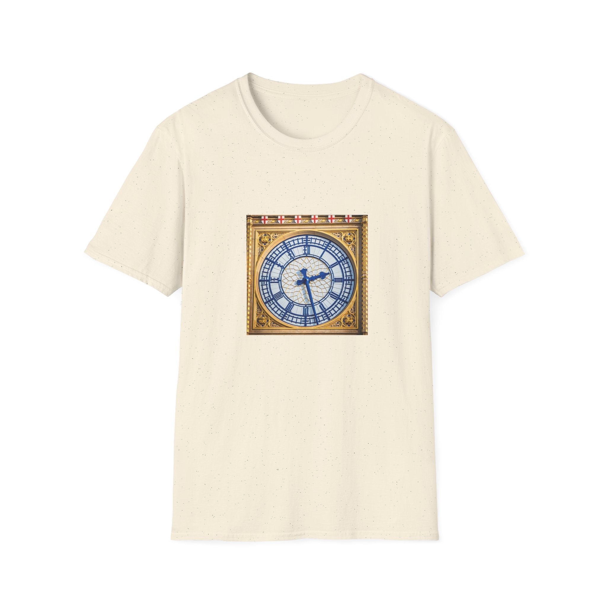 Big Ben Clock Face T-Shirt | London Landmark, Vintage Clock Illustration