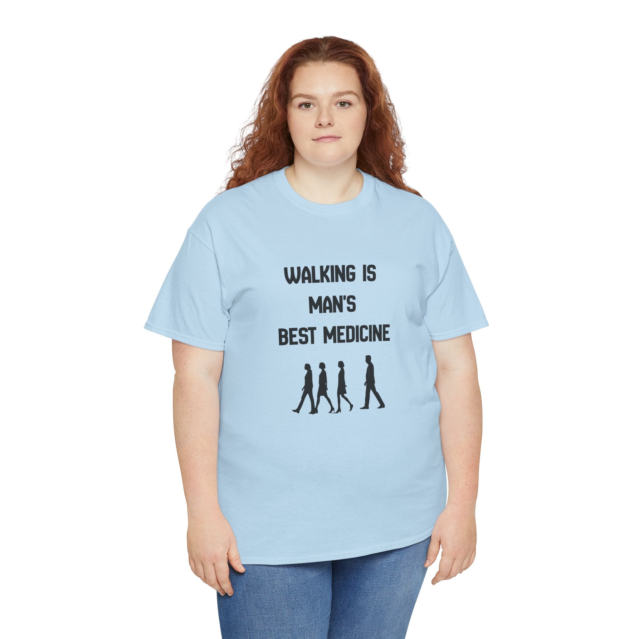 Hippocrates 'Walking Is Man's Best Medicine' T-Shirt — Fitness & Wellness Graphic Tee