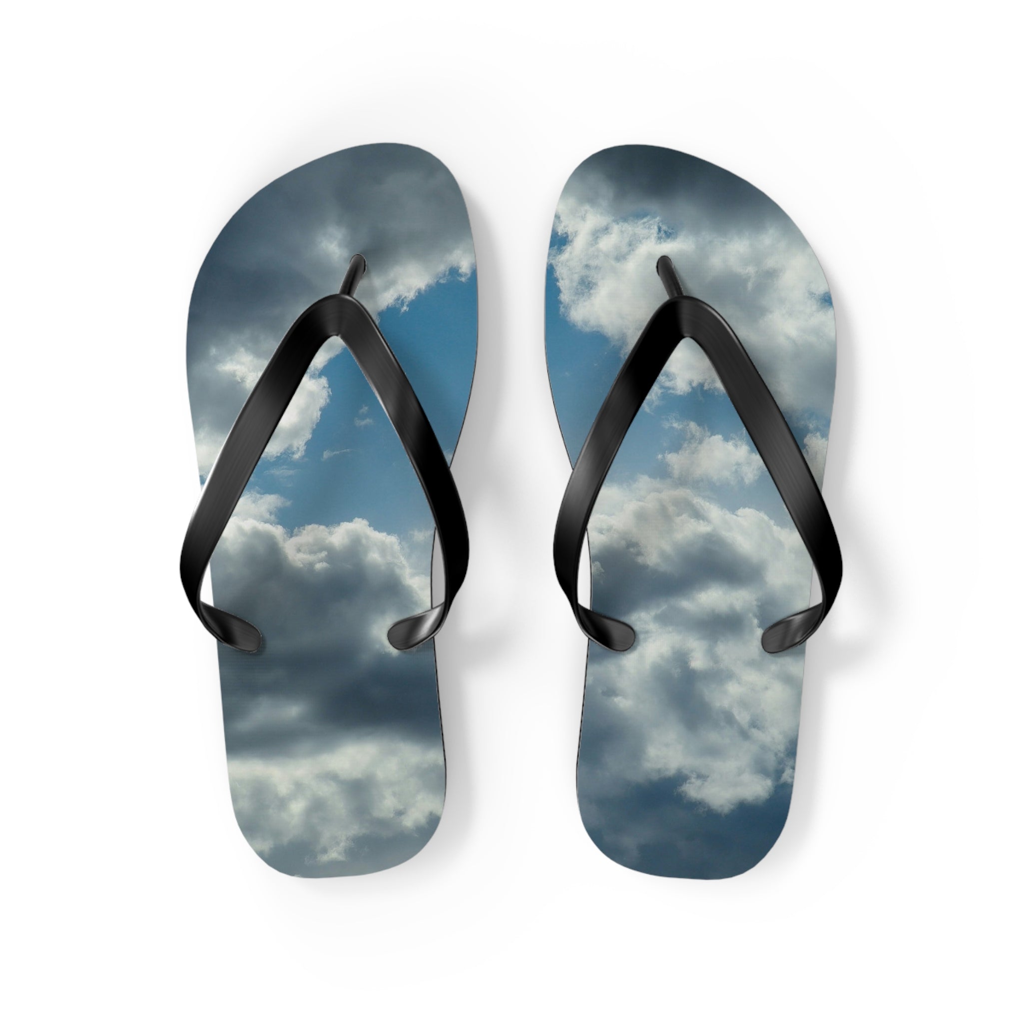 Cloud Sky Flip Flops – Stormy Sky Beach Sandals