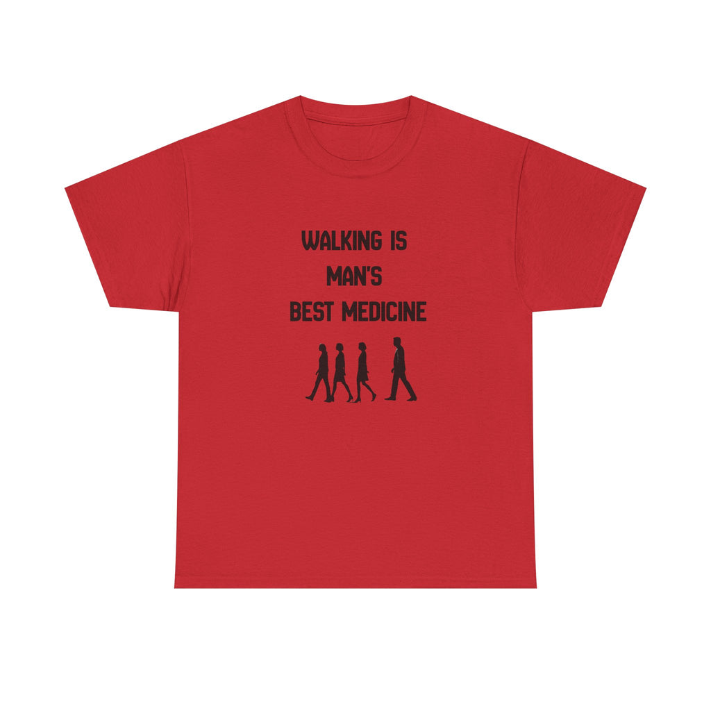 Hippocrates 'Walking Is Man's Best Medicine' T-Shirt — Fitness & Wellness Graphic Tee
