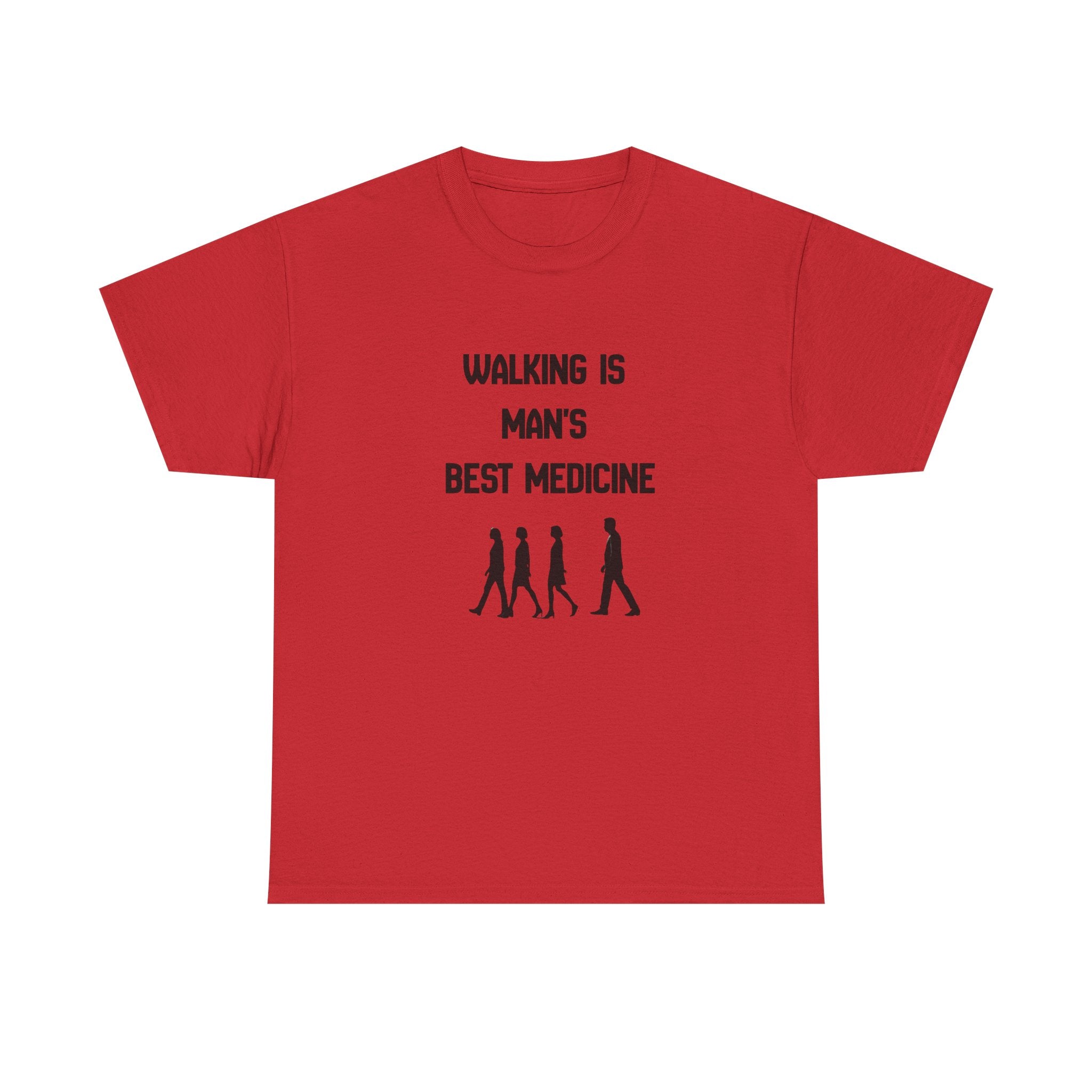Hippocrates 'Walking Is Man's Best Medicine' T-Shirt — Fitness & Wellness Graphic Tee