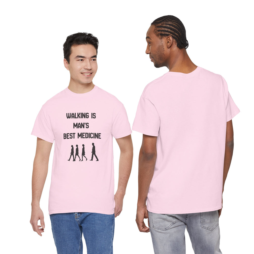 Hippocrates 'Walking Is Man's Best Medicine' T-Shirt — Fitness & Wellness Graphic Tee