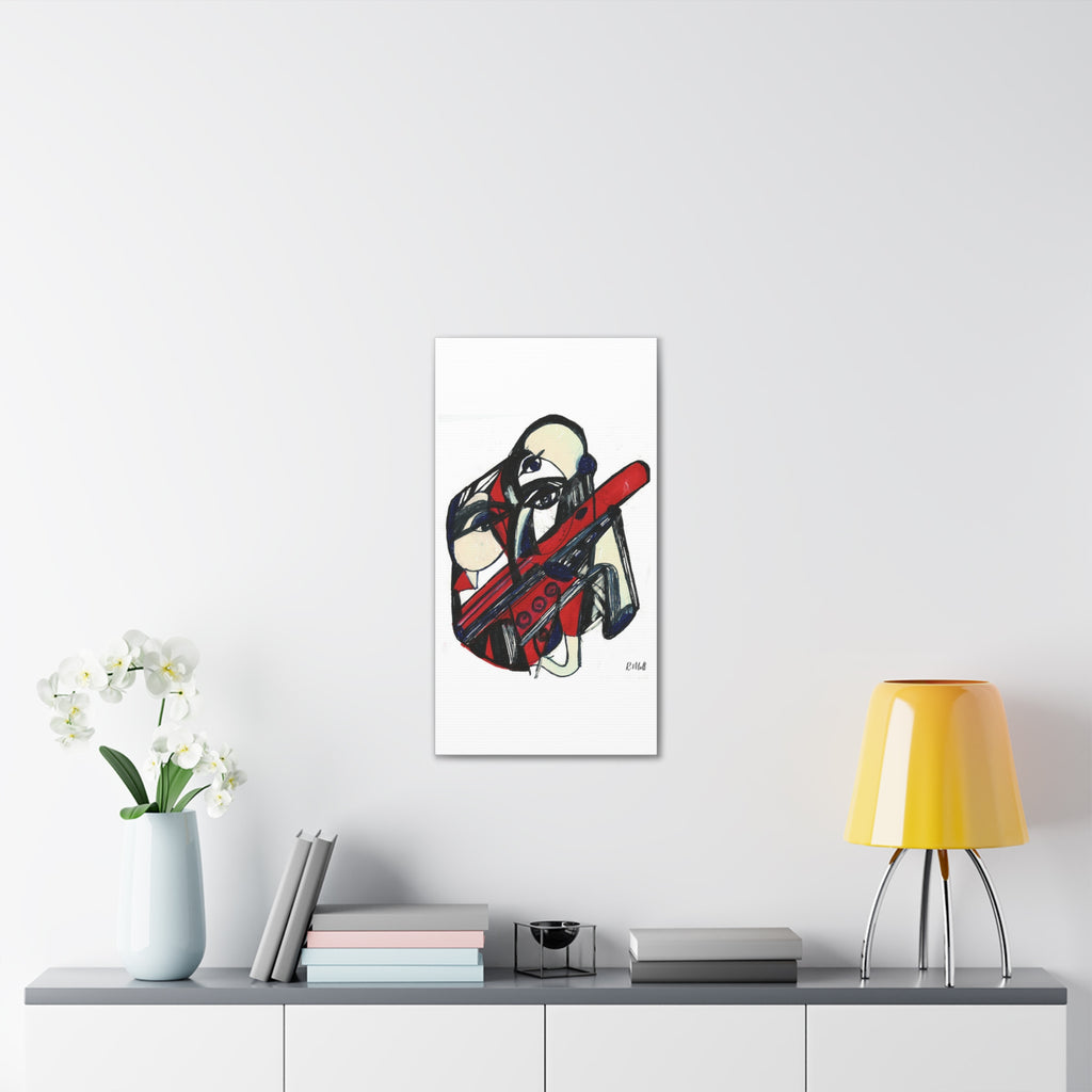 Chainsaw Horror Movie Art Canvas | Halloween Gothic Scary Wall Decor, Canvas Art