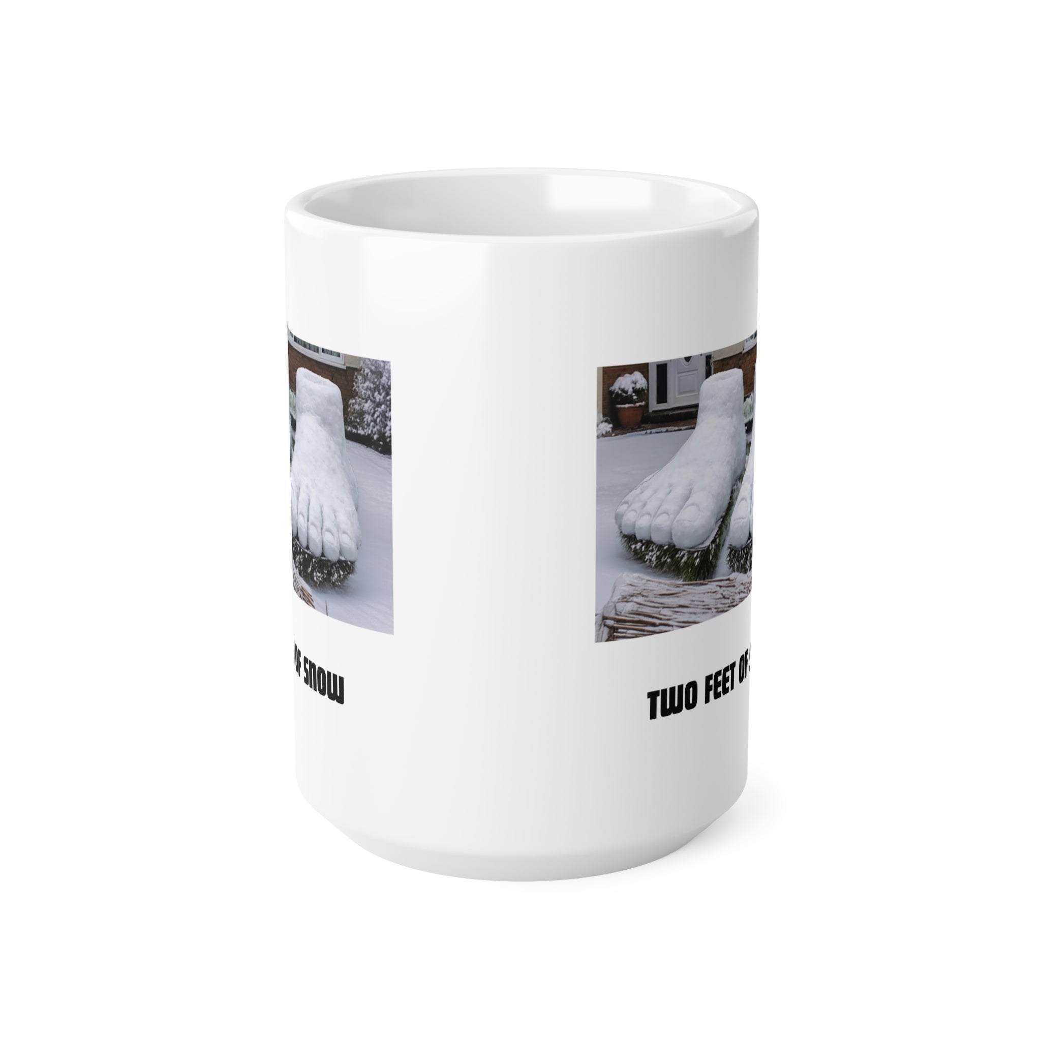 Two Feet of Snow mug | Ceramic Coffee Cup | Funny Snow Mug