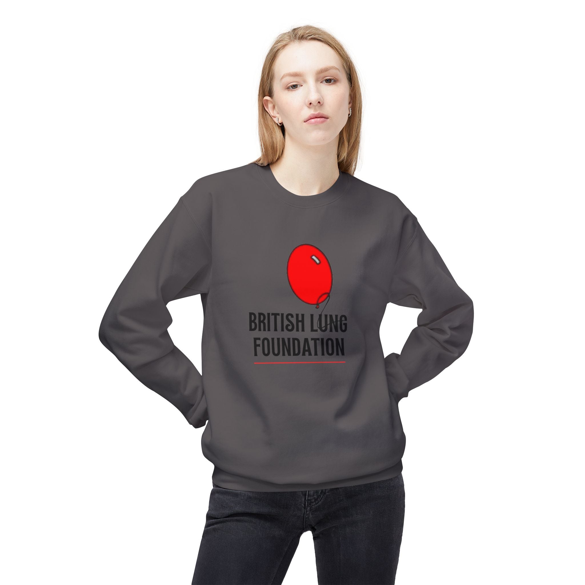 British Lung Foundation balloon logo Sweatshirt | charity lung health as worn by the late Princess Diana