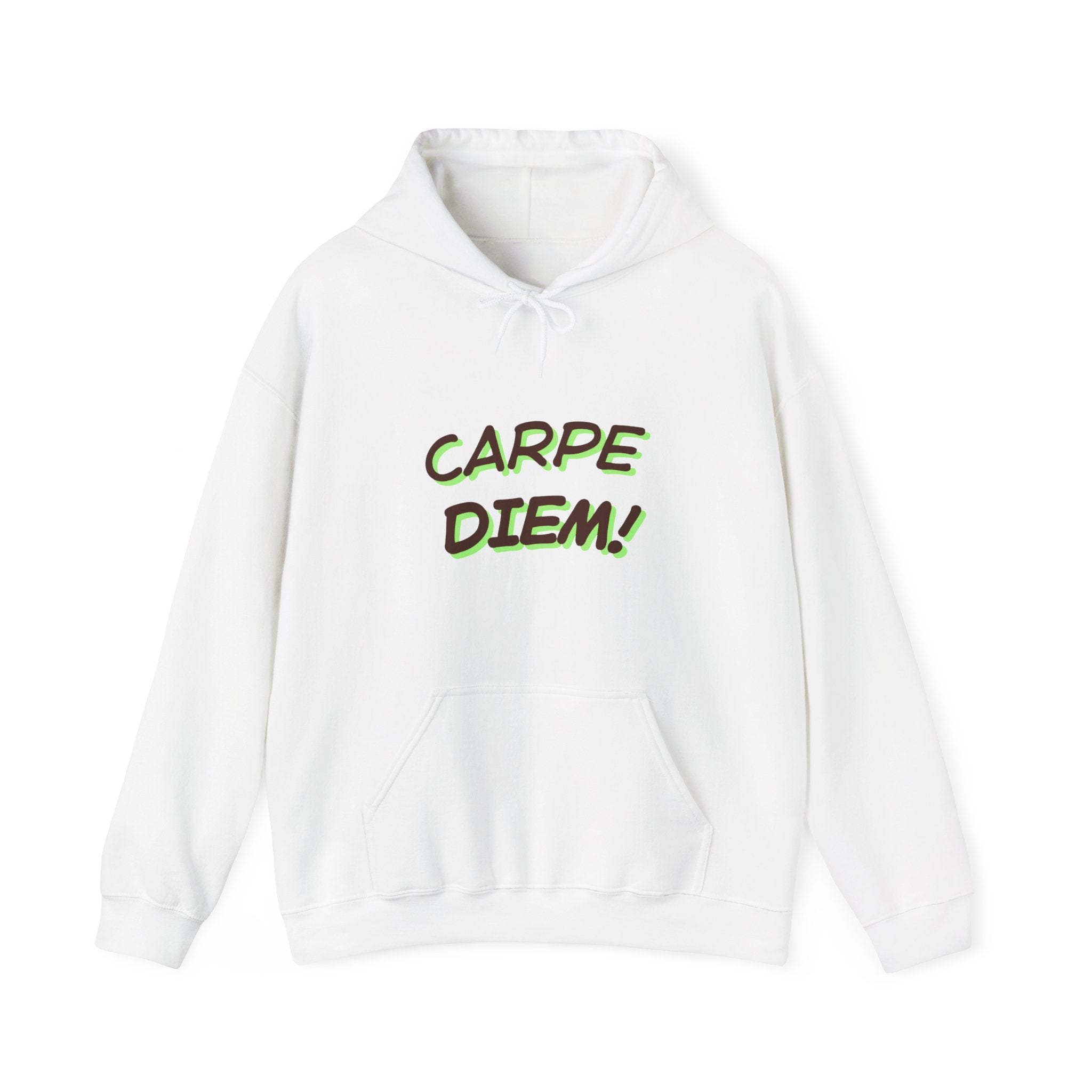 Carpe Diem! Hoodie | Motivational Script Graphic Sweatshirt