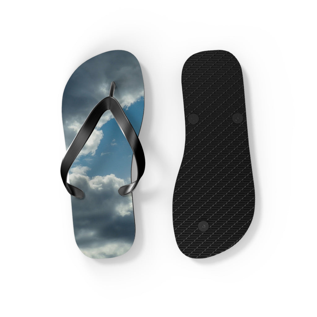 Cloud Sky Flip Flops – Stormy Sky Beach Sandals