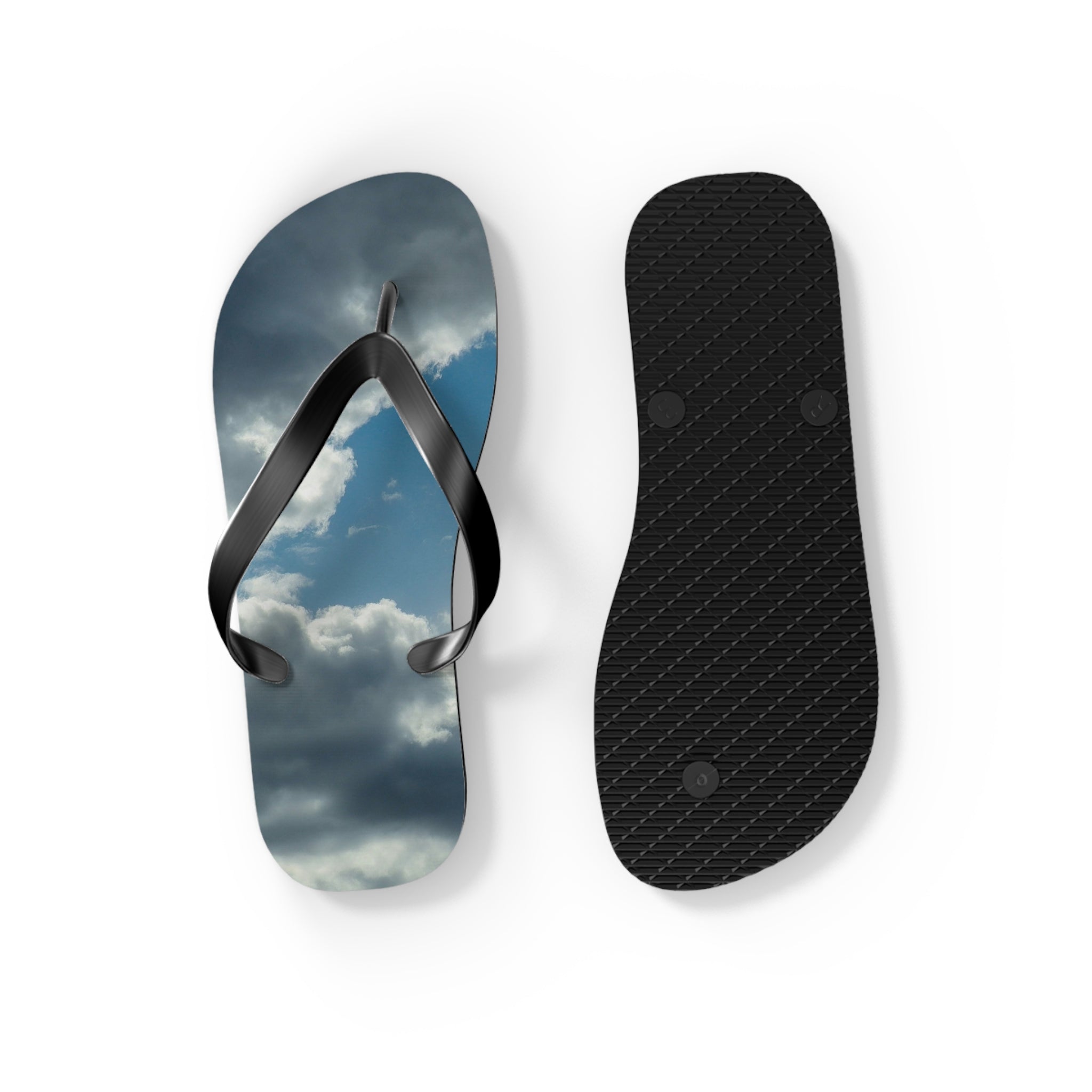 Cloud Sky Flip Flops – Stormy Sky Beach Sandals