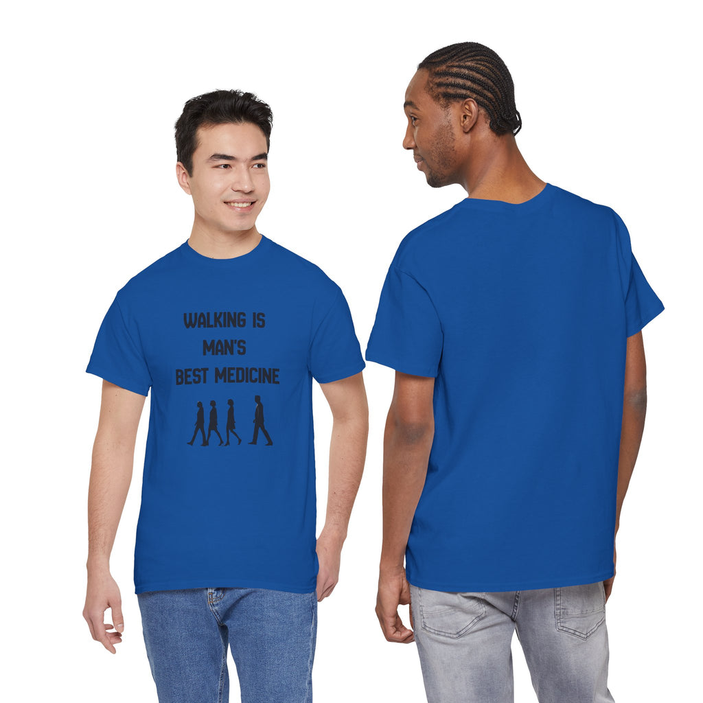 Hippocrates 'Walking Is Man's Best Medicine' T-Shirt — Fitness & Wellness Graphic Tee