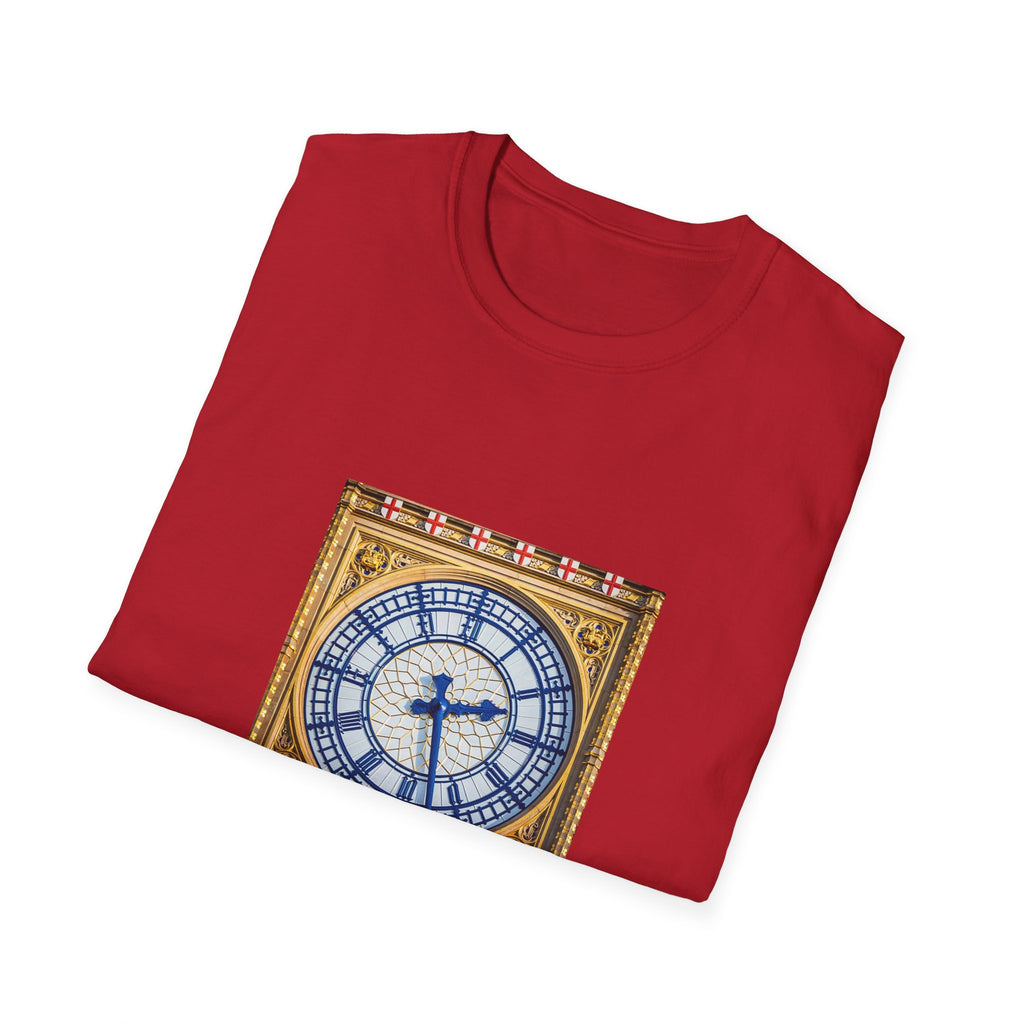 Big Ben Clock Face T-Shirt | London Landmark, Vintage Clock Illustration