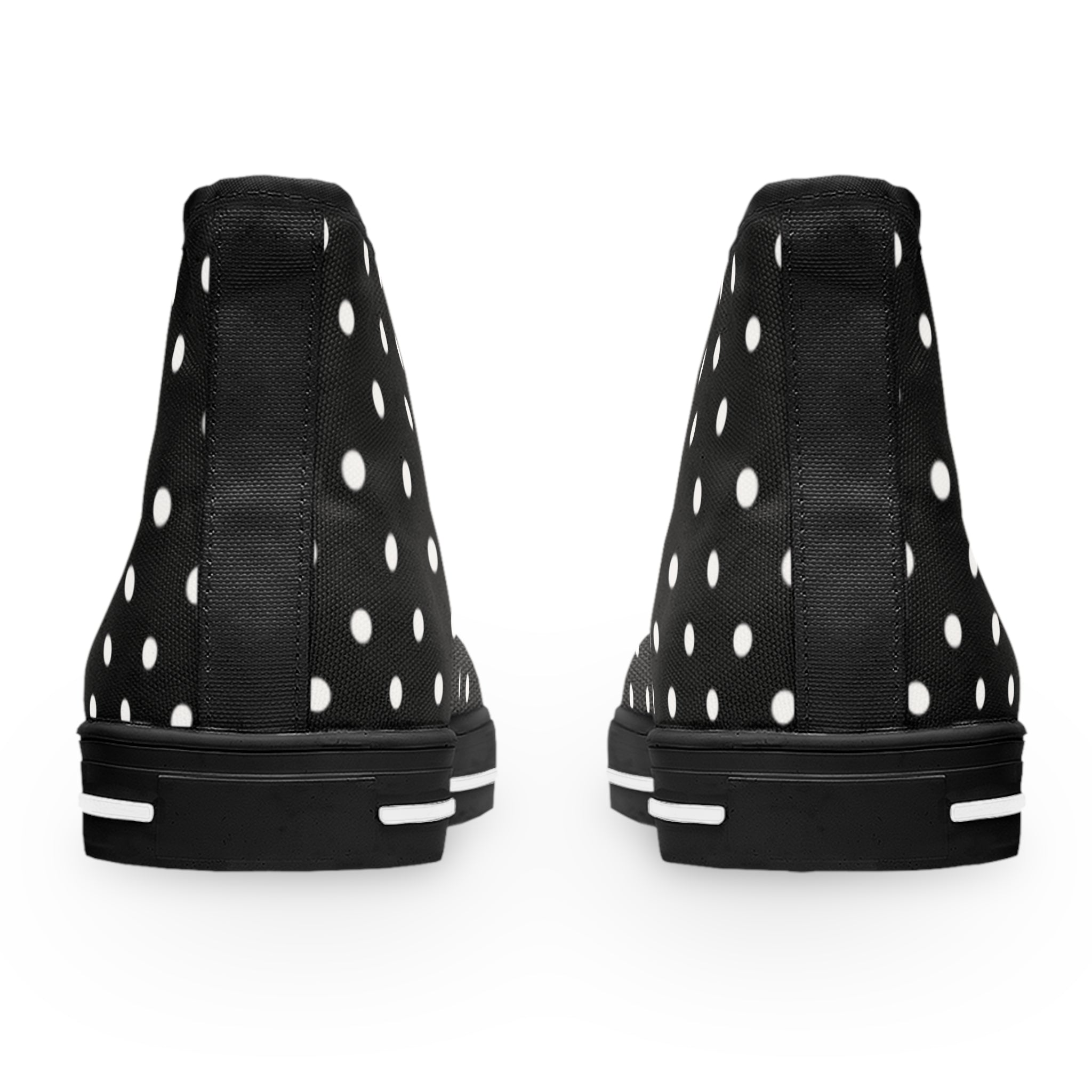 Black Polka Dot High Top Sneakers | Women's High Tops