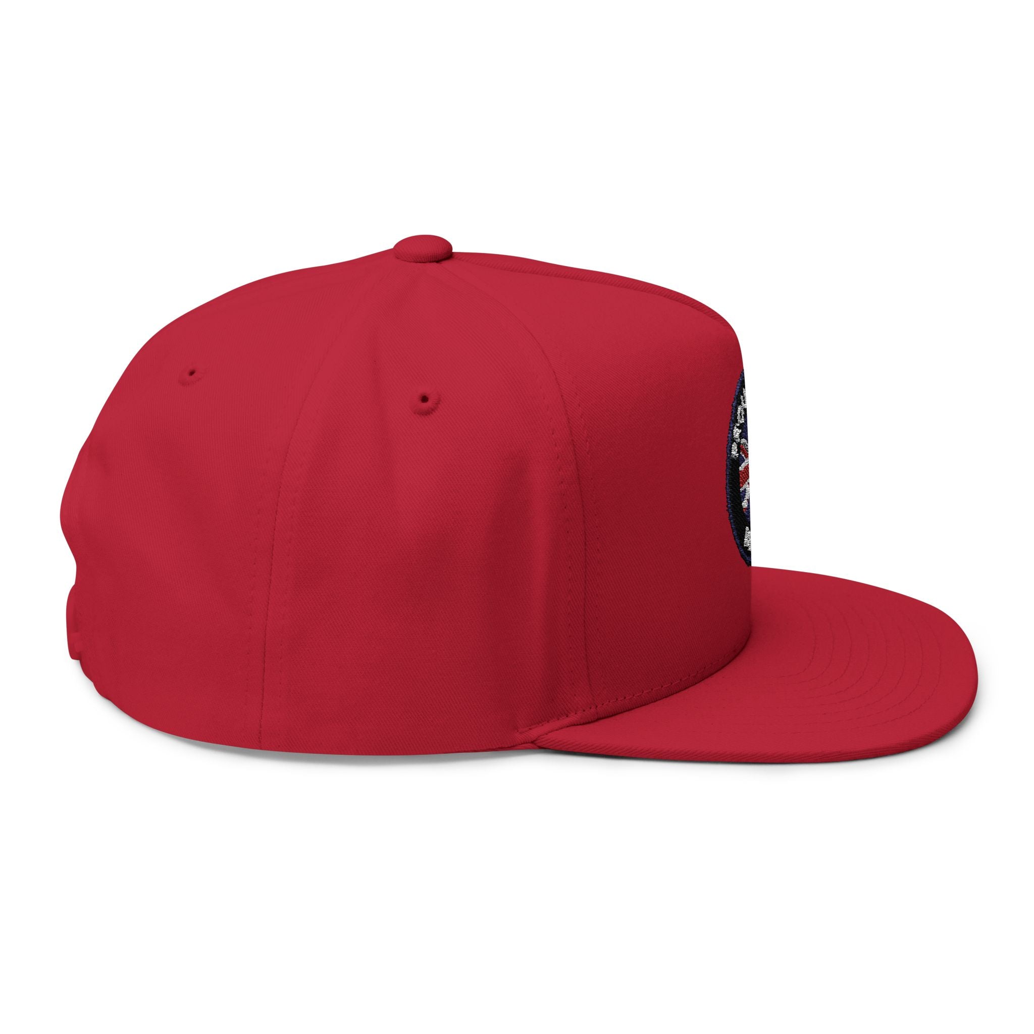Proud to Be British embroidered patch Flat Bill Cap | Union Jack snapback