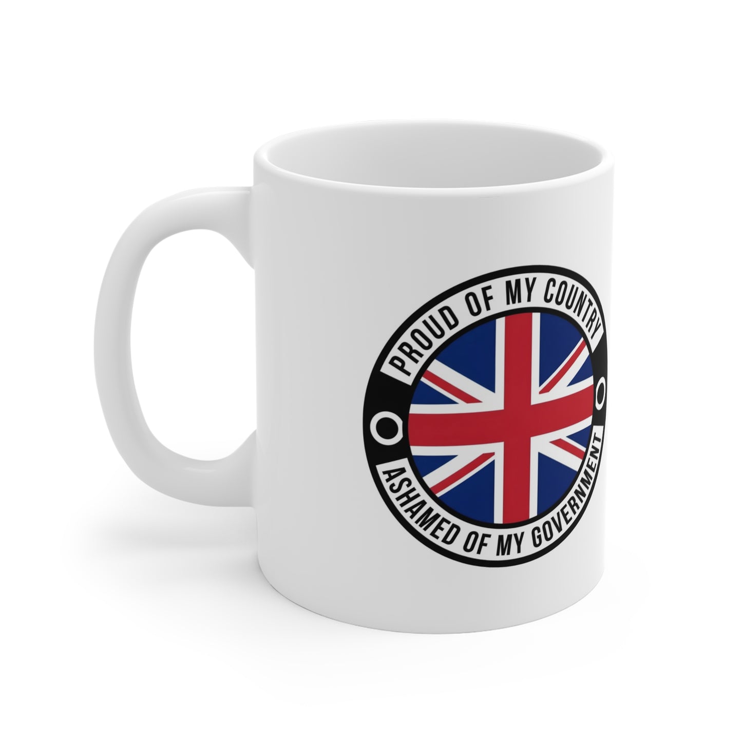 Proud of My Country Mug | 11oz White Coffee Cup for Patriots | Funny Gift for National Holidays | British Flag Design | Ideal for Home [...]