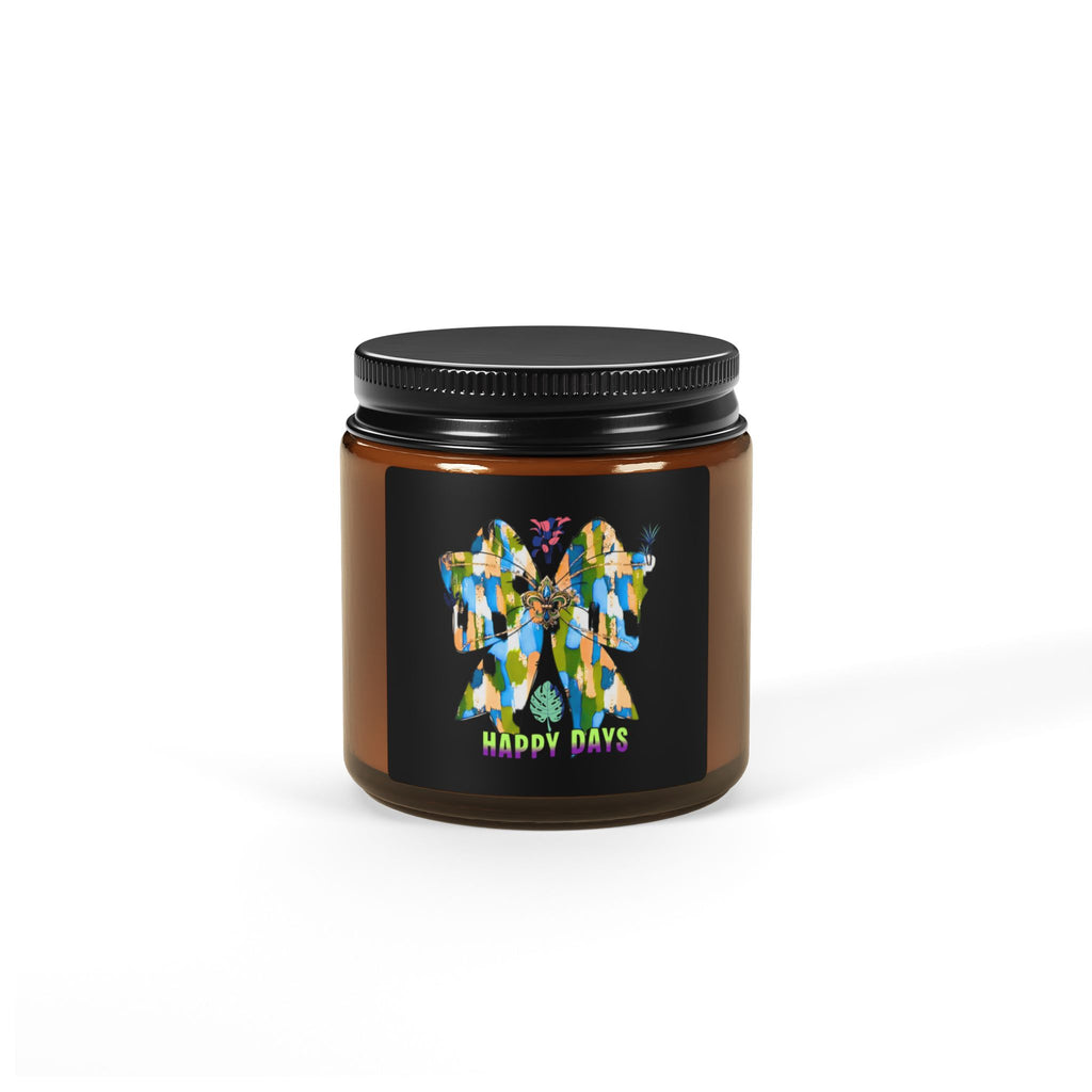 Colorful Mosaic Angel Happy Days Candle