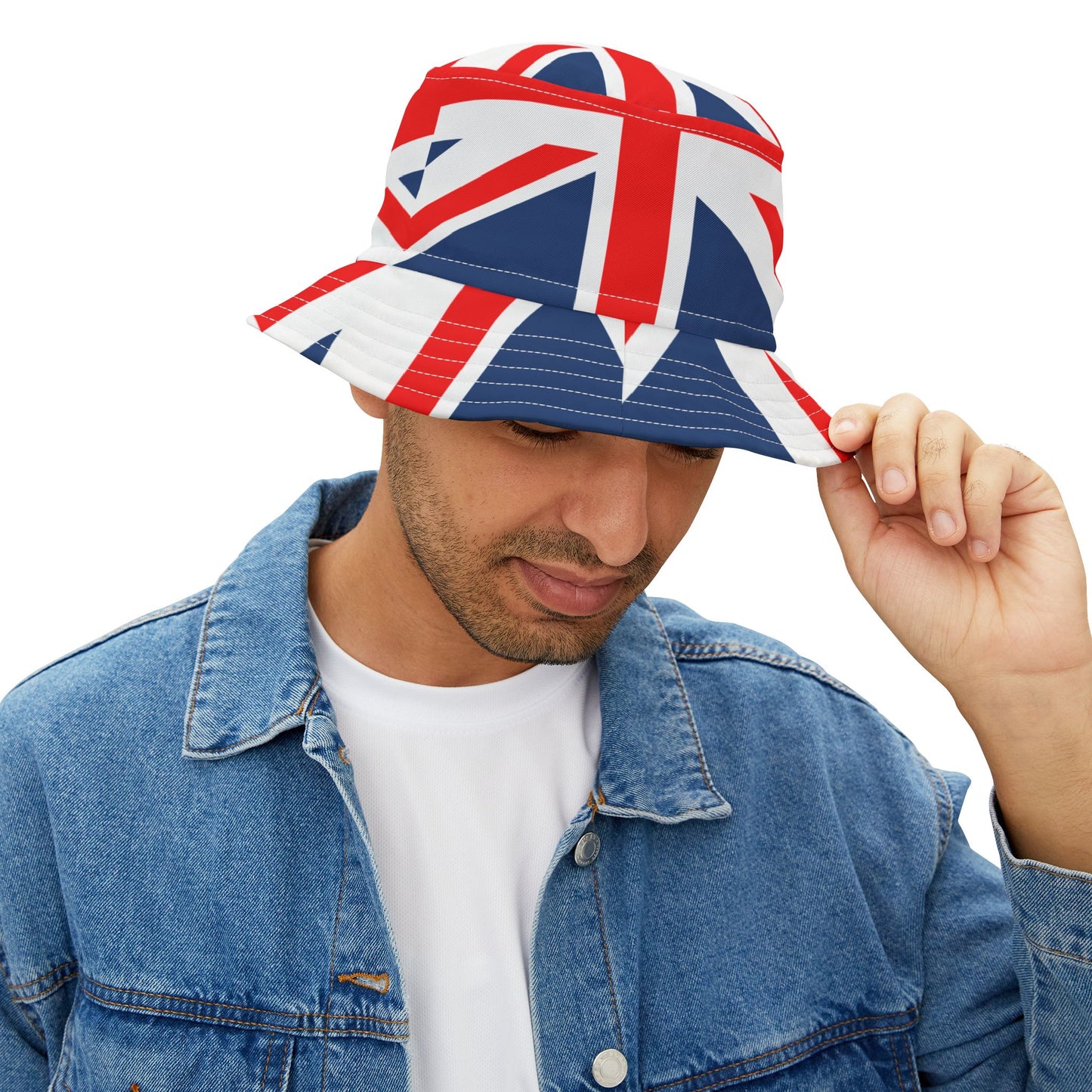 Union Jack Bucket Hat - Stylish UK-Flag Fashion Accessory for Festivals, Travel, Summer Events, Beach Days, and Pride