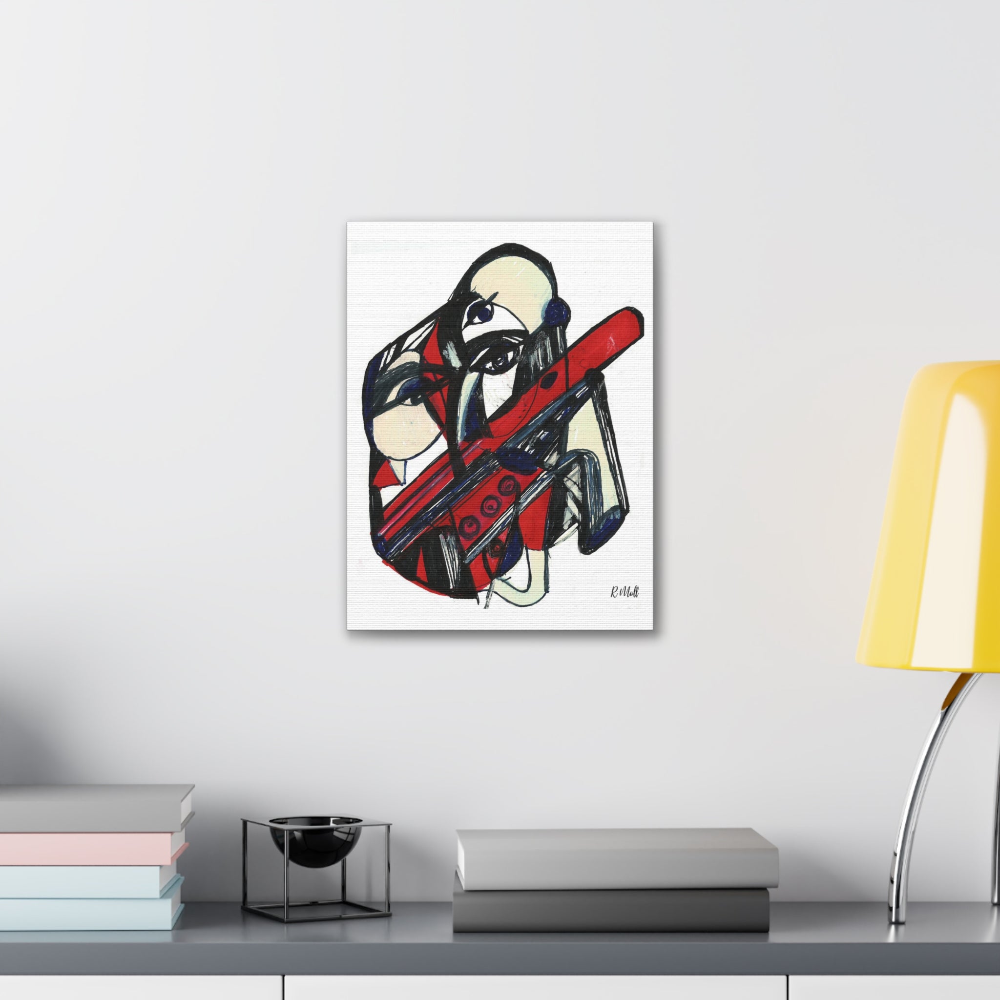 Chainsaw Horror Movie Art Canvas | Halloween Gothic Scary Wall Decor, Canvas Art