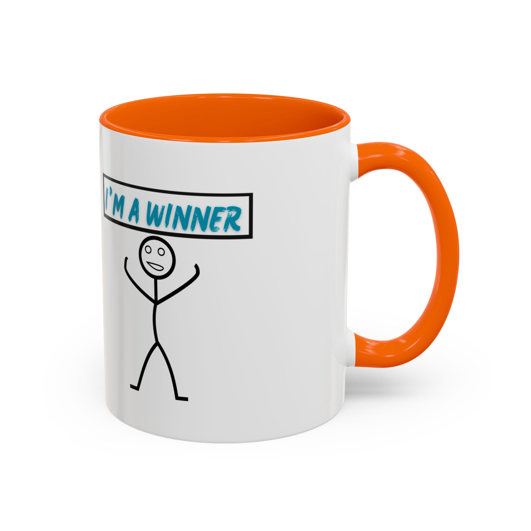 I'm a Winner Accent Coffee Mug — Funny Motivational 11/15oz