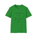 If You Fail Congratulations T-Shirt | Minimalist Motivational Text Tee