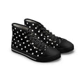 Black Polka Dot High Top Sneakers | Women's High Tops