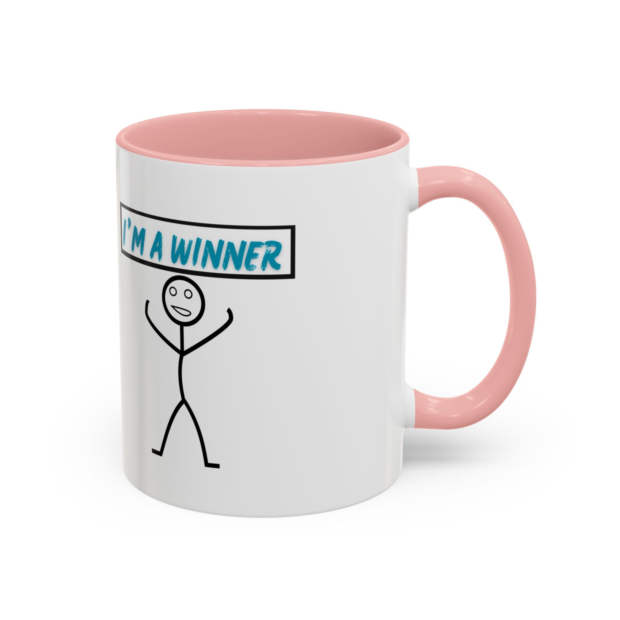 I'm a Winner Accent Coffee Mug — Funny Motivational 11/15oz