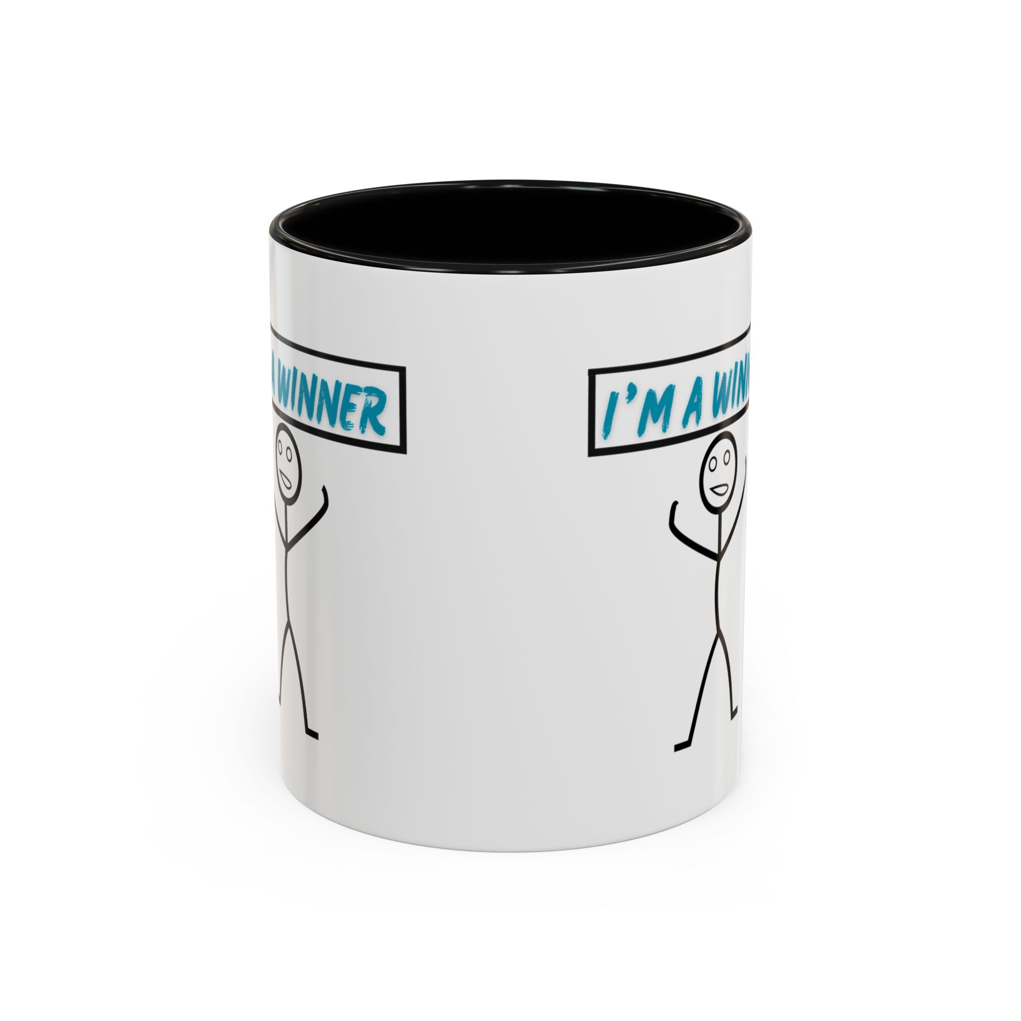 I'm a Winner Accent Coffee Mug — Funny Motivational 11/15oz