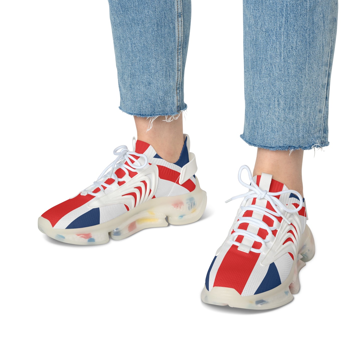 Union Jack Trainers Patriotic Women's Mesh Sneakers | Comfortable Fashion, Casual Shoes, Gift for Her, Sporting Events, Summer Outfits