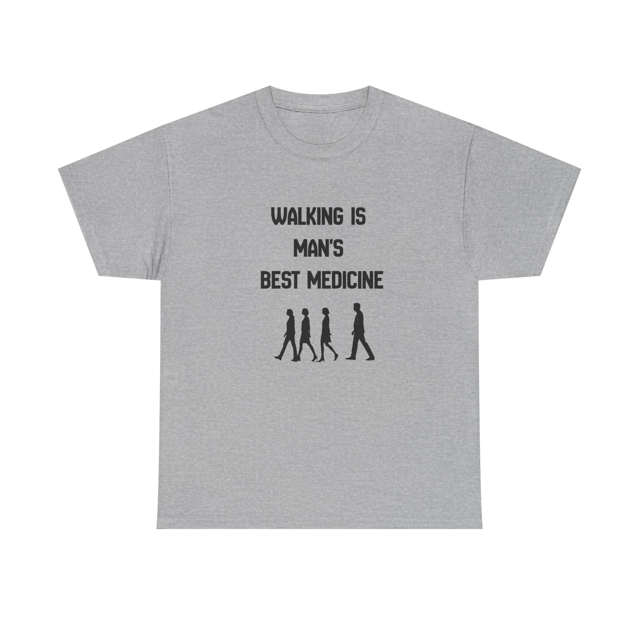Hippocrates 'Walking Is Man's Best Medicine' T-Shirt — Fitness & Wellness Graphic Tee