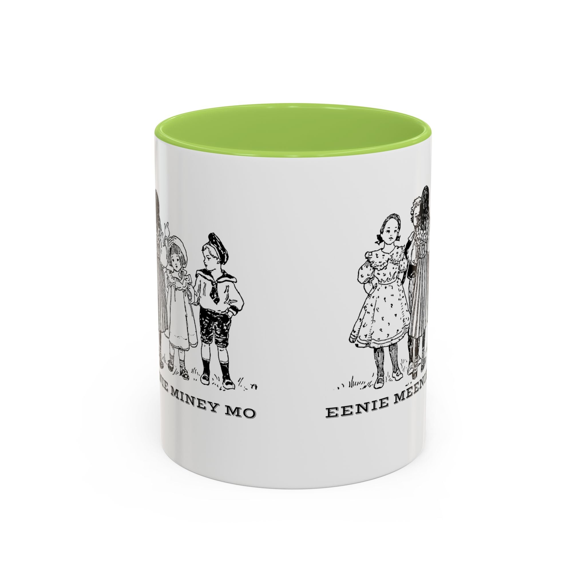 Eenie Meenie Miney Mo -  Illustration Mug | Accent Coffee Mug 11oz | Nursery Rhyme Quote Cup