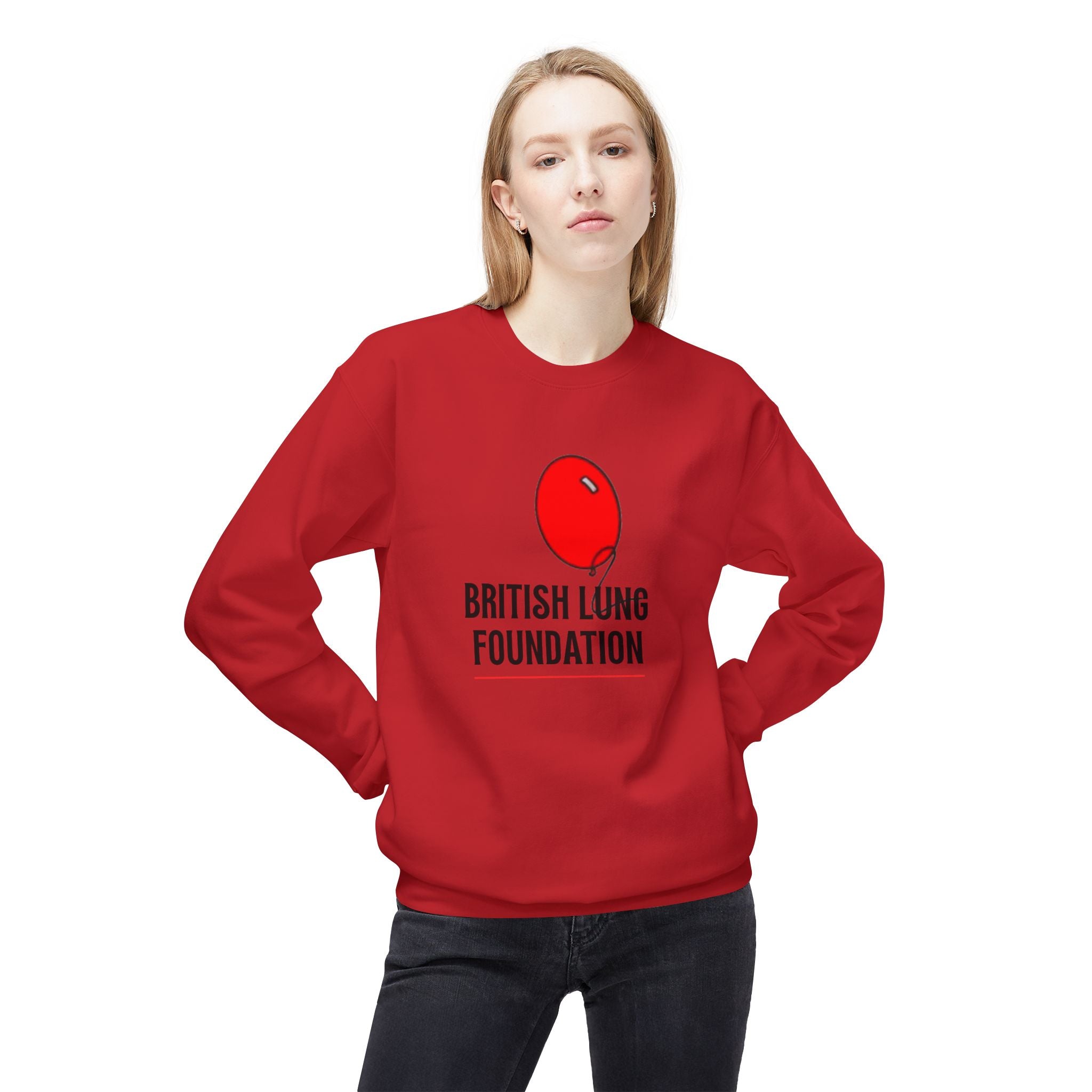 British Lung Foundation balloon logo Sweatshirt | charity lung health as worn by the late Princess Diana