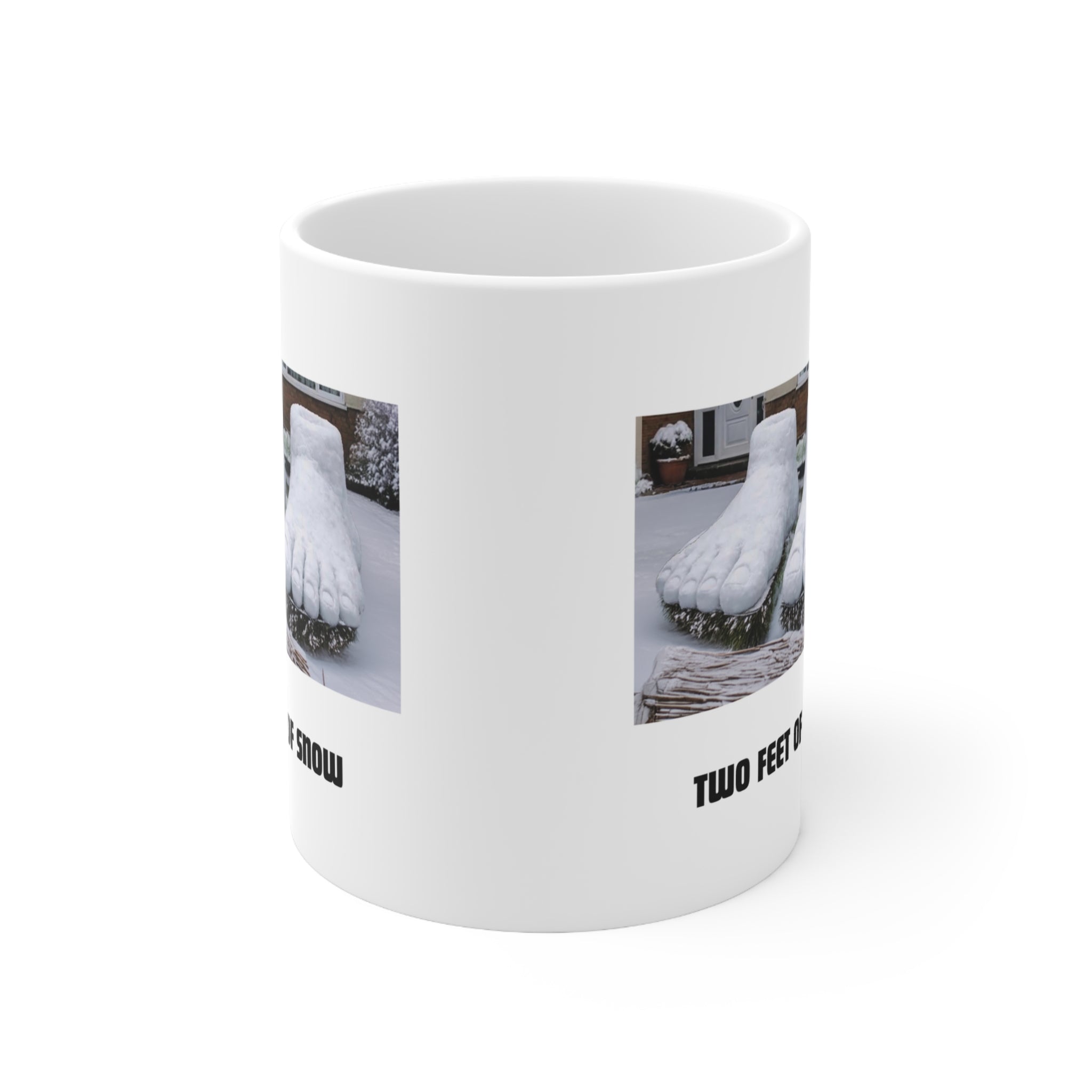 Two Feet of Snow mug | Ceramic Coffee Cup | Funny Snow Mug