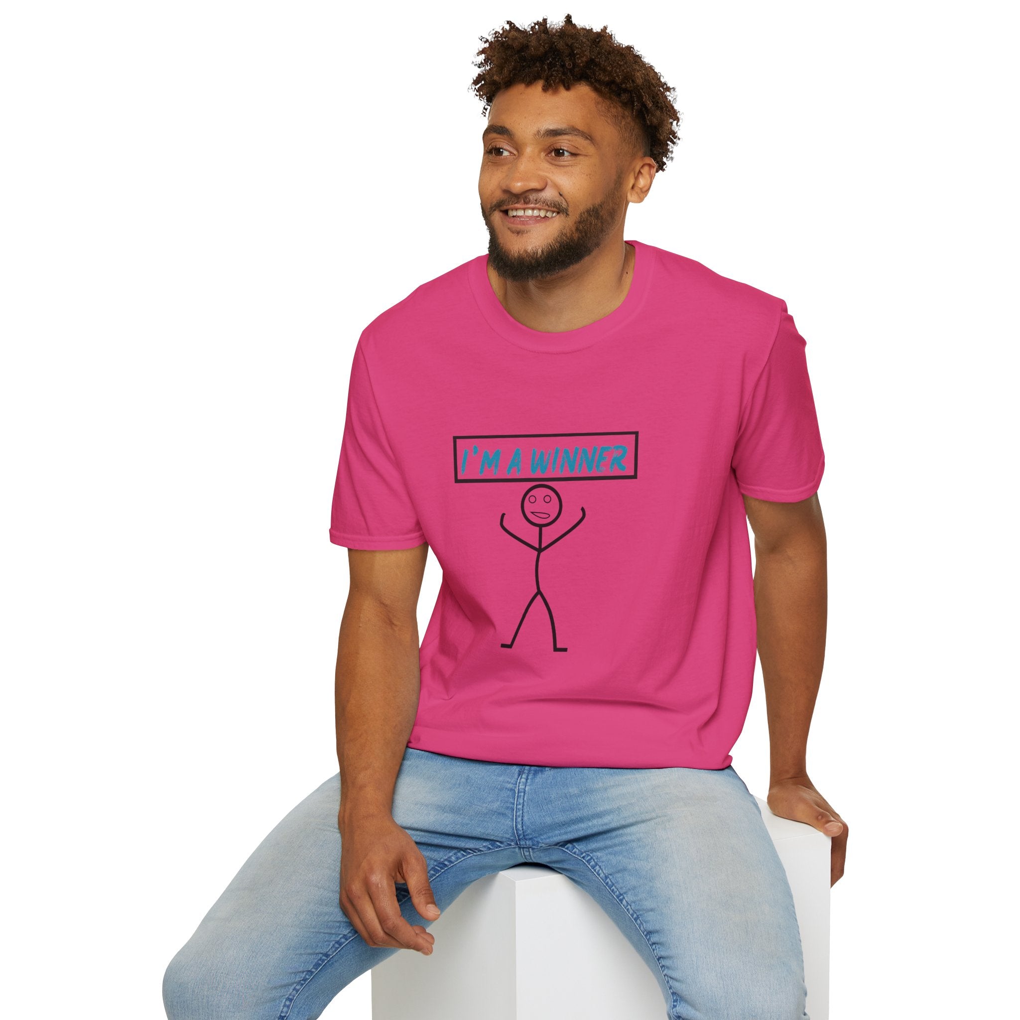 I’m a Winner Stick Figure T-Shirt — Funny Motivational Tee