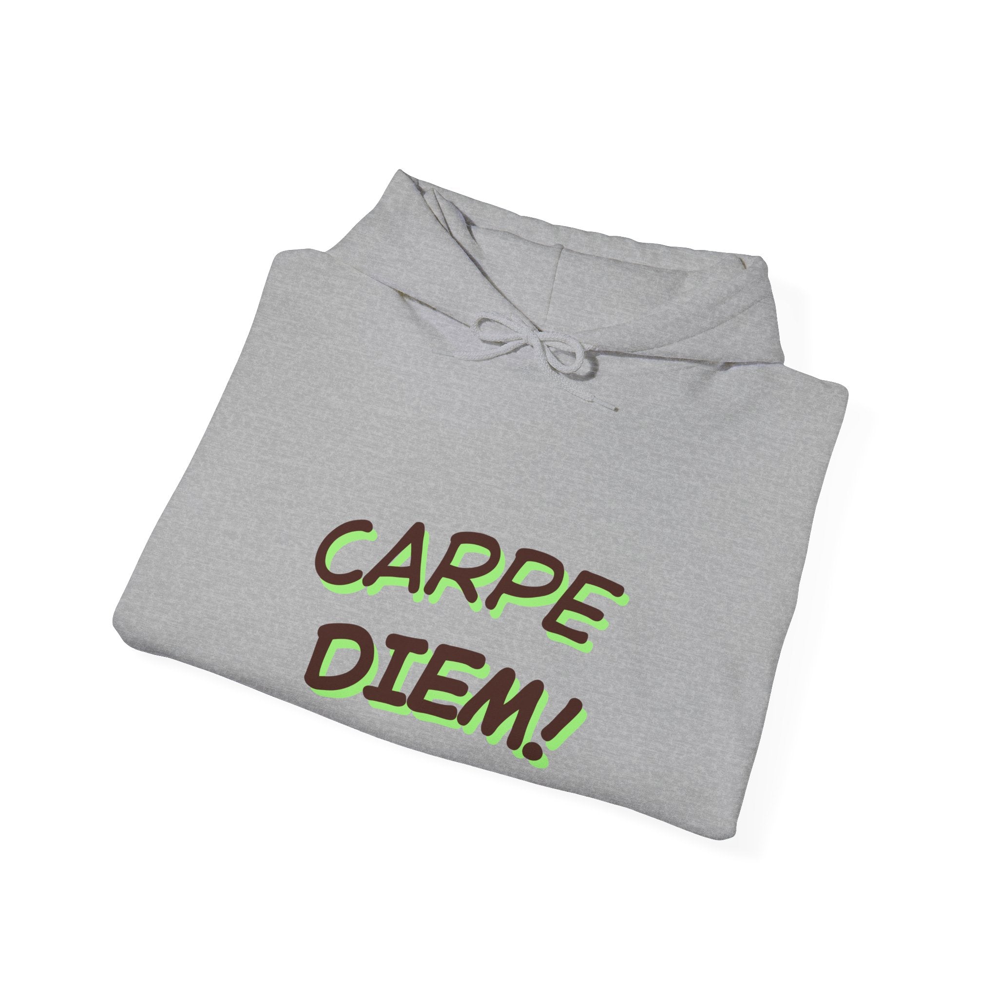 Carpe Diem! Hoodie | Motivational Script Graphic Sweatshirt