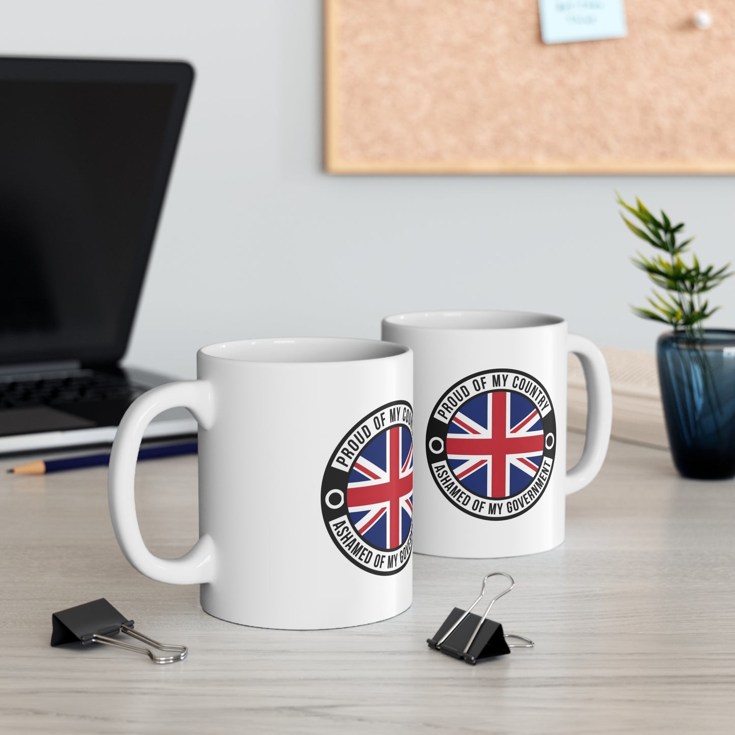 Proud of My Country Mug | 11oz White Coffee Cup for Patriots | Funny Gift for National Holidays | British Flag Design | Ideal for Home [...]